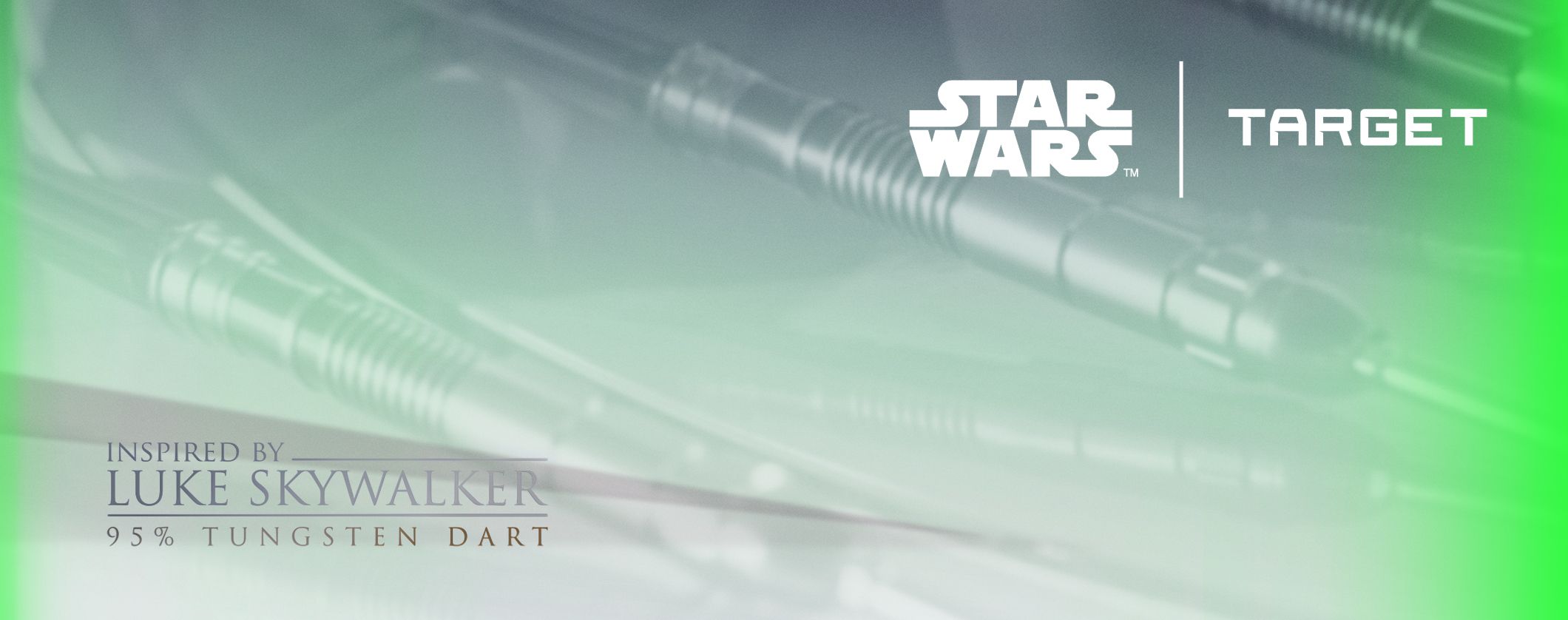 Das Bild zeigt ein Produkt im Star Wars Thema mit Luke Skywalker, Lichtschwert und Dart. Es illustriert den Dateinamen 2025-10_Target_StarWars_LukeSkywalker_Lightsaber_Dart.