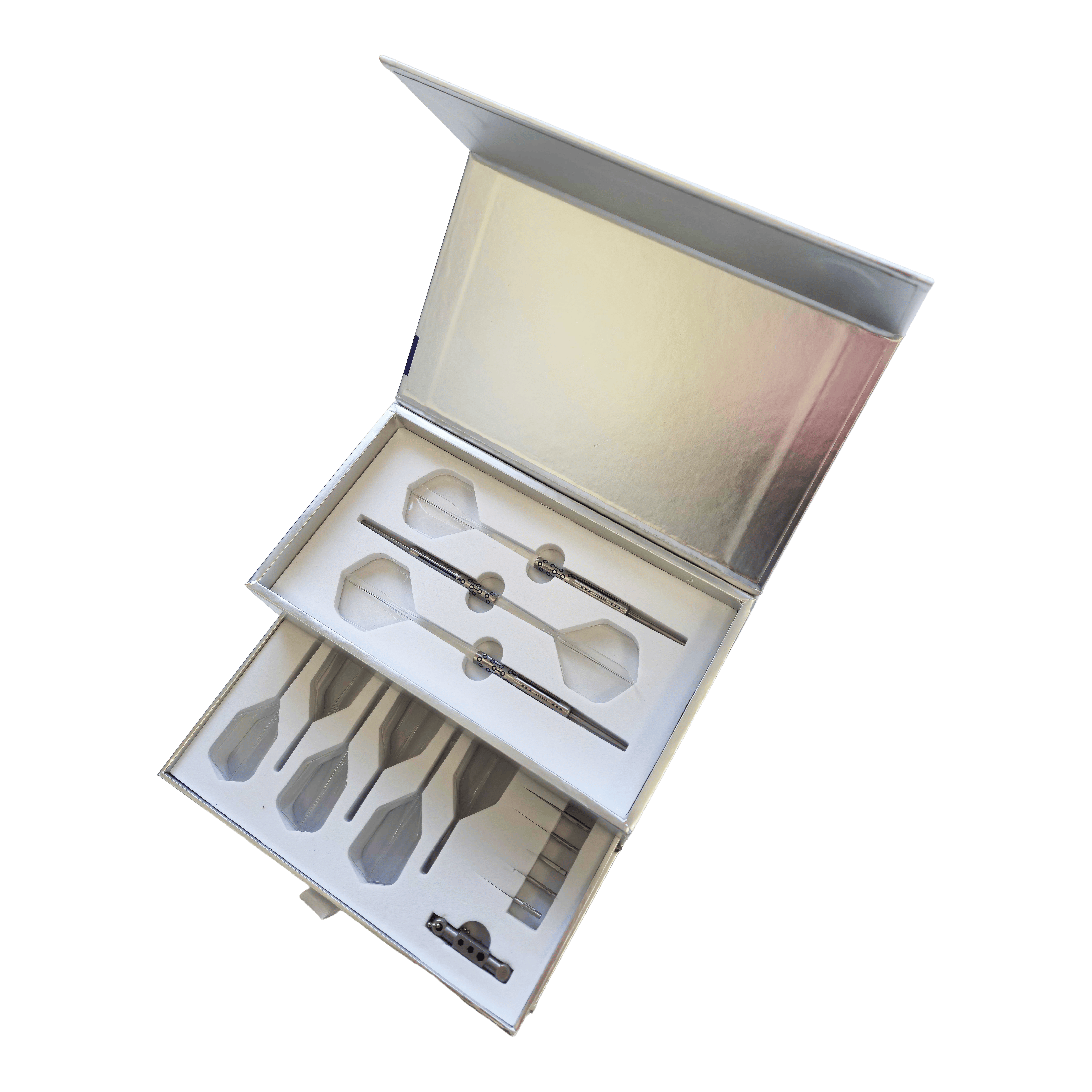 Abgebildet sind Caliburn Starships Series Demeter Steeldarts - 23g. Das Produkt ist auf dem Foto klar erkennbar.