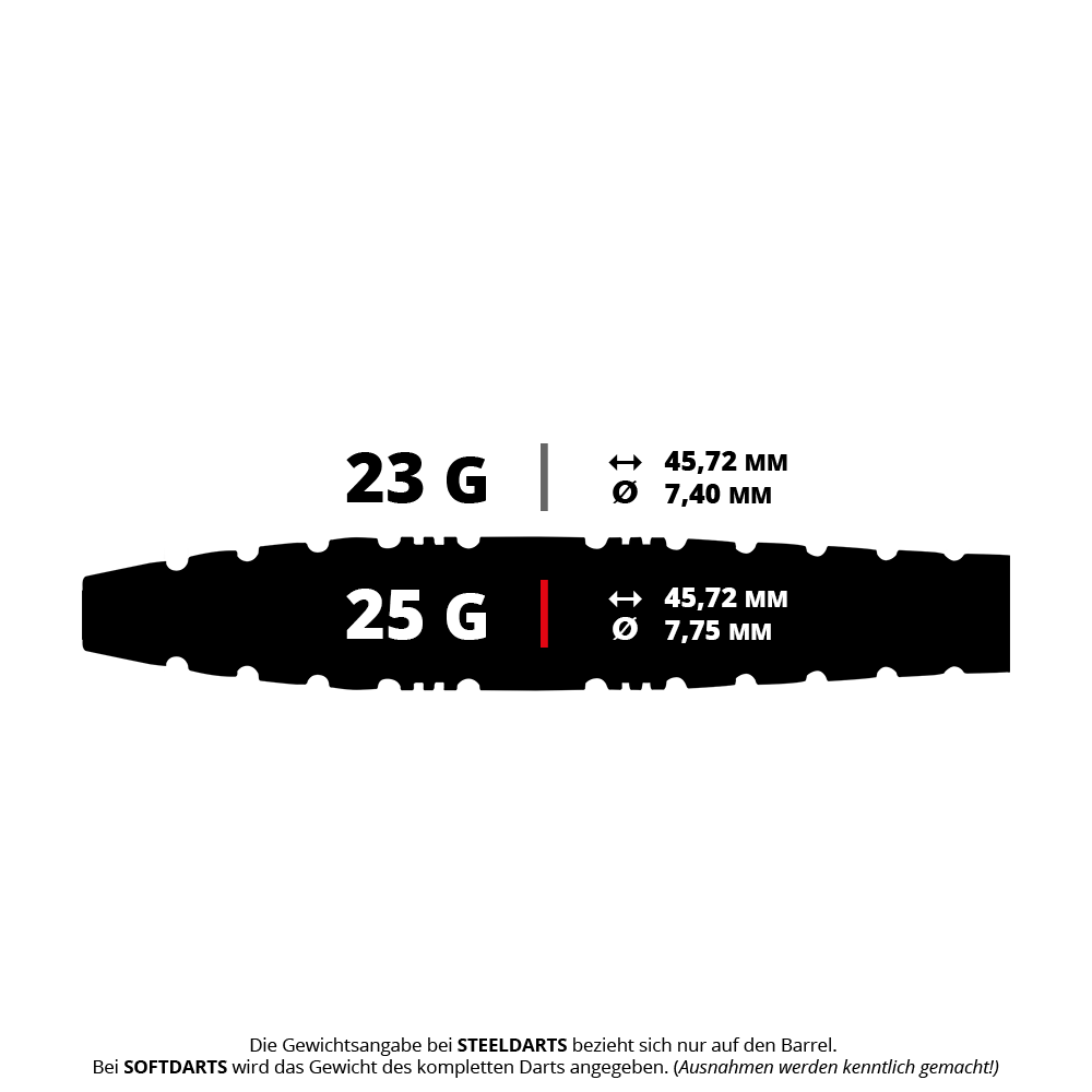 Rzutki stalowe Red Dragon Paradym Gold Torpedo Abgebildet ist ein Steeldart mit goldener Farbe. Er ist schwer und hat eine torpedoförmige Gestalt.