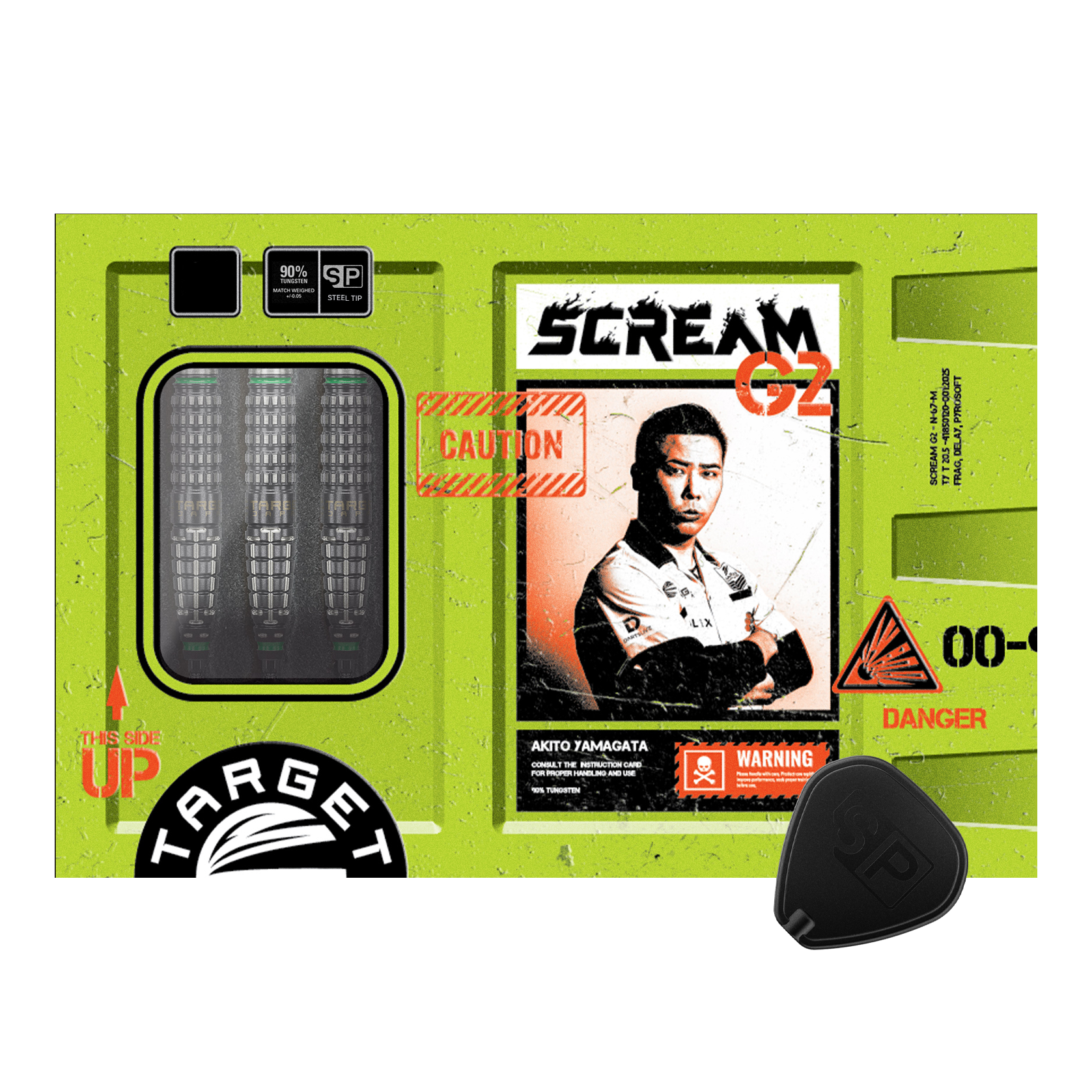 Target Japan Prime Series Akito Yamagata Scream GEN2 Swiss Point Steeldarts - 23g Abgebildet sind die Target Japan Prime Series Akito Yamagata Scream GEN2 Swiss Point Steeldarts - 23g. Sie eignen sich besonders gut für professionelle und ambitionierte Dartspieler.