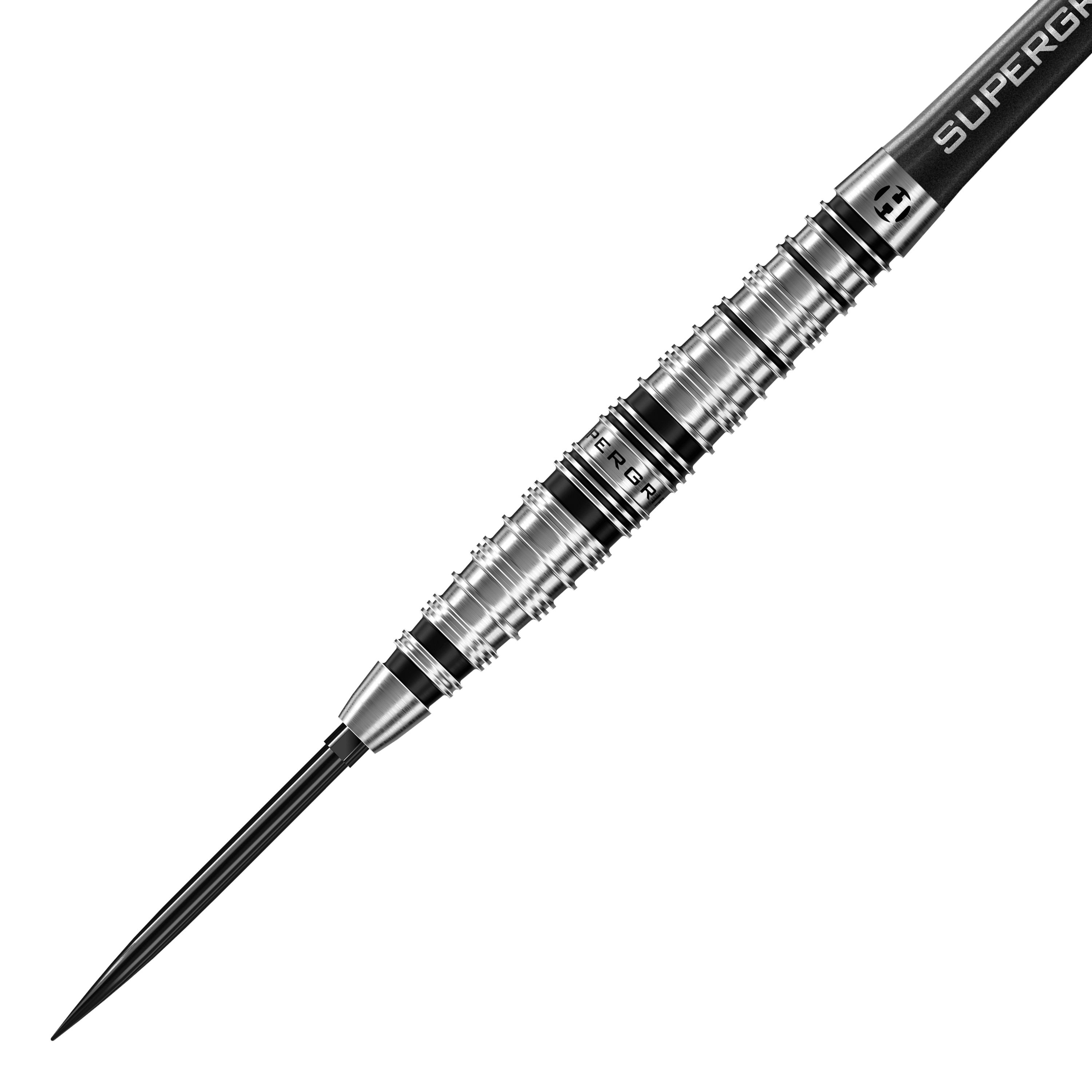 Lotki stalowe Harrows Supergrip Torpedo Quick Point Zu sehen sind die Harrows Supergrip Torpedo Quick Point Steeldarts. Diese Darts bieten einen guten Griff und sind speziell für Steeldartspiele gefertigt.