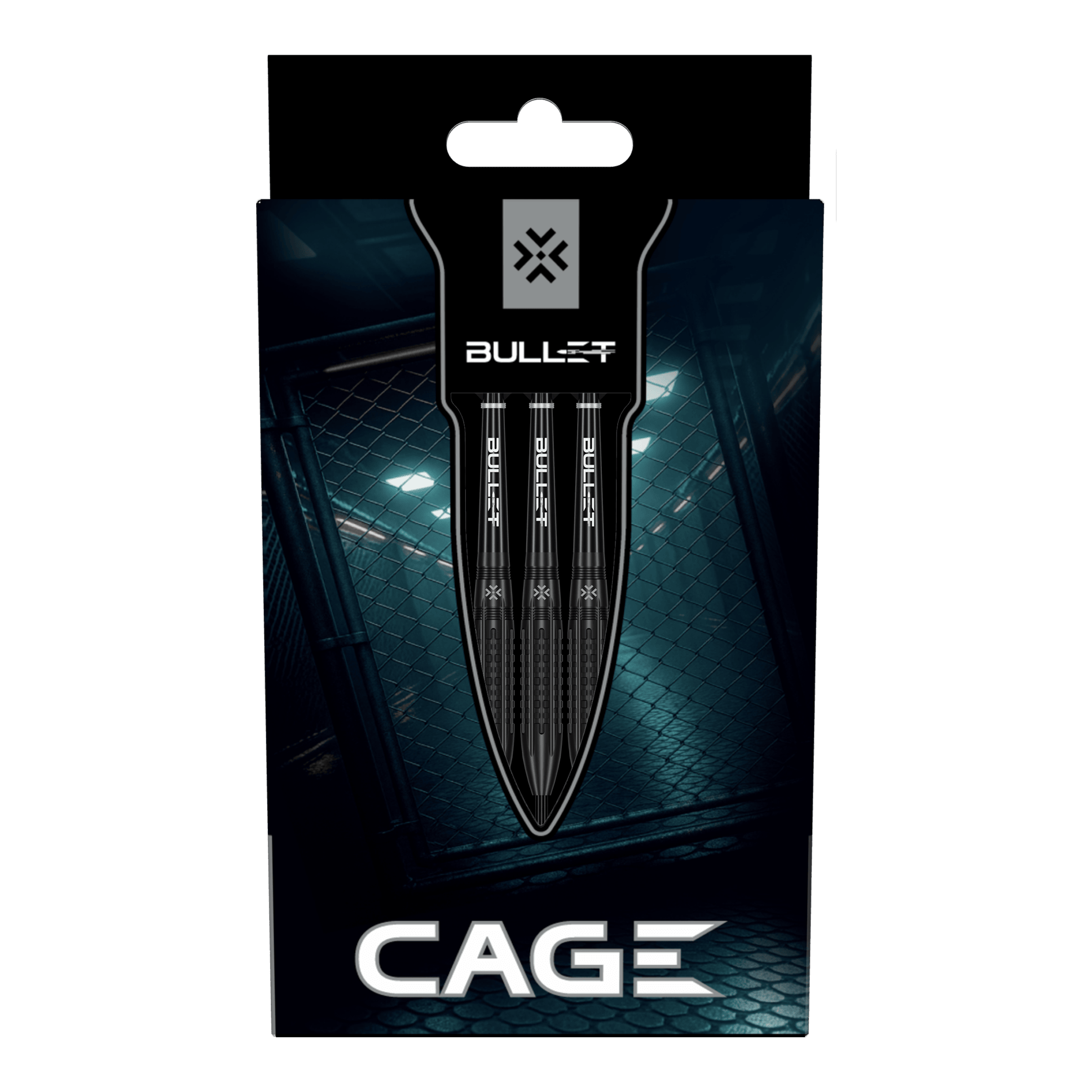 Stalowe lotki Bullet Cage Das Bild zeigt die Bullet Cage Steeldarts. Dies ist ein Steeldart-Produkt, das zum Dartspielen verwendet wird.