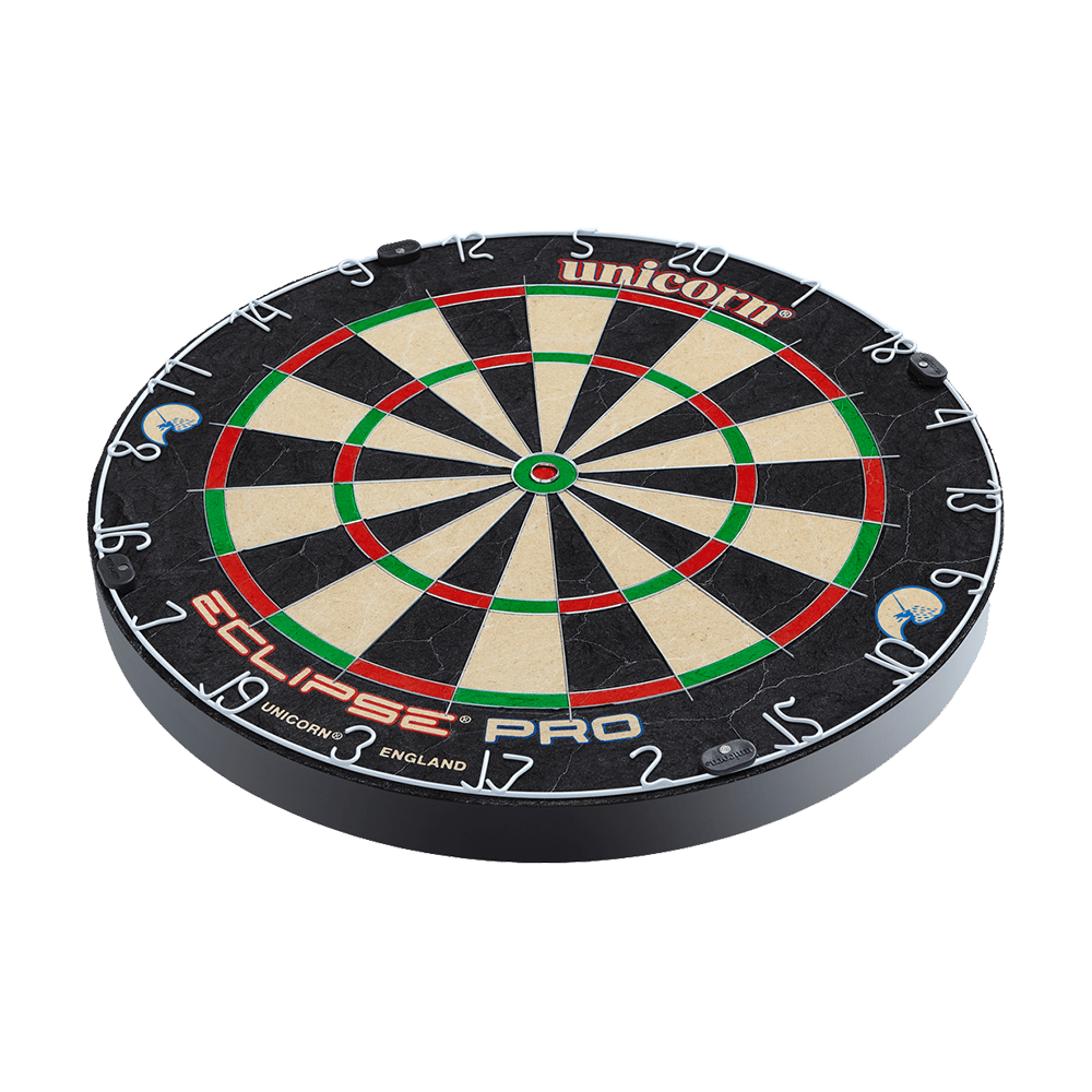 Tarcza do darta Unicorn Eclipse Pro Dies ist ein Unicorn Eclipse Pro Dartboard. Die Dartscheibe hat ein klassisches, farbiges Design mit klar lesbaren Zahlen.