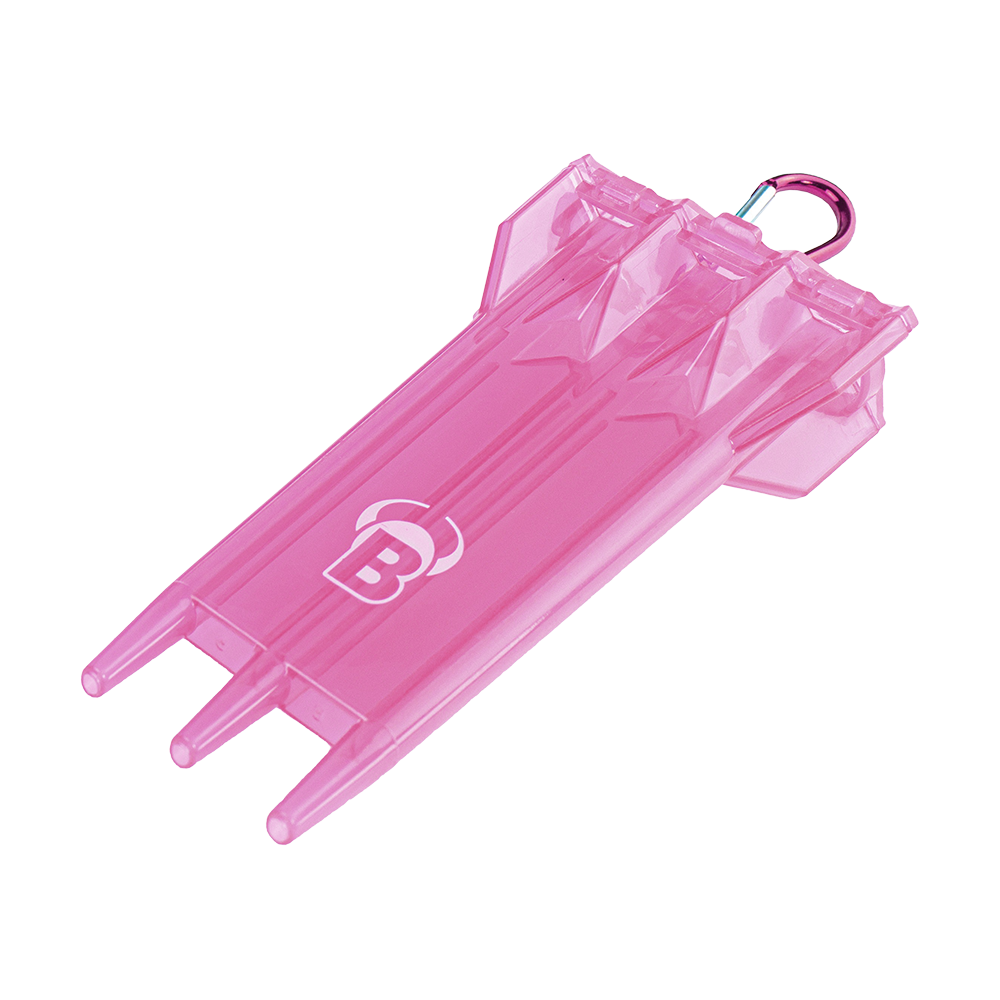 Das Bild zeigt das Produkt "Bulls ACRA X Dartcase" in Pink. Es ist ein spezielles Etui zur Aufbewahrung von Darts.