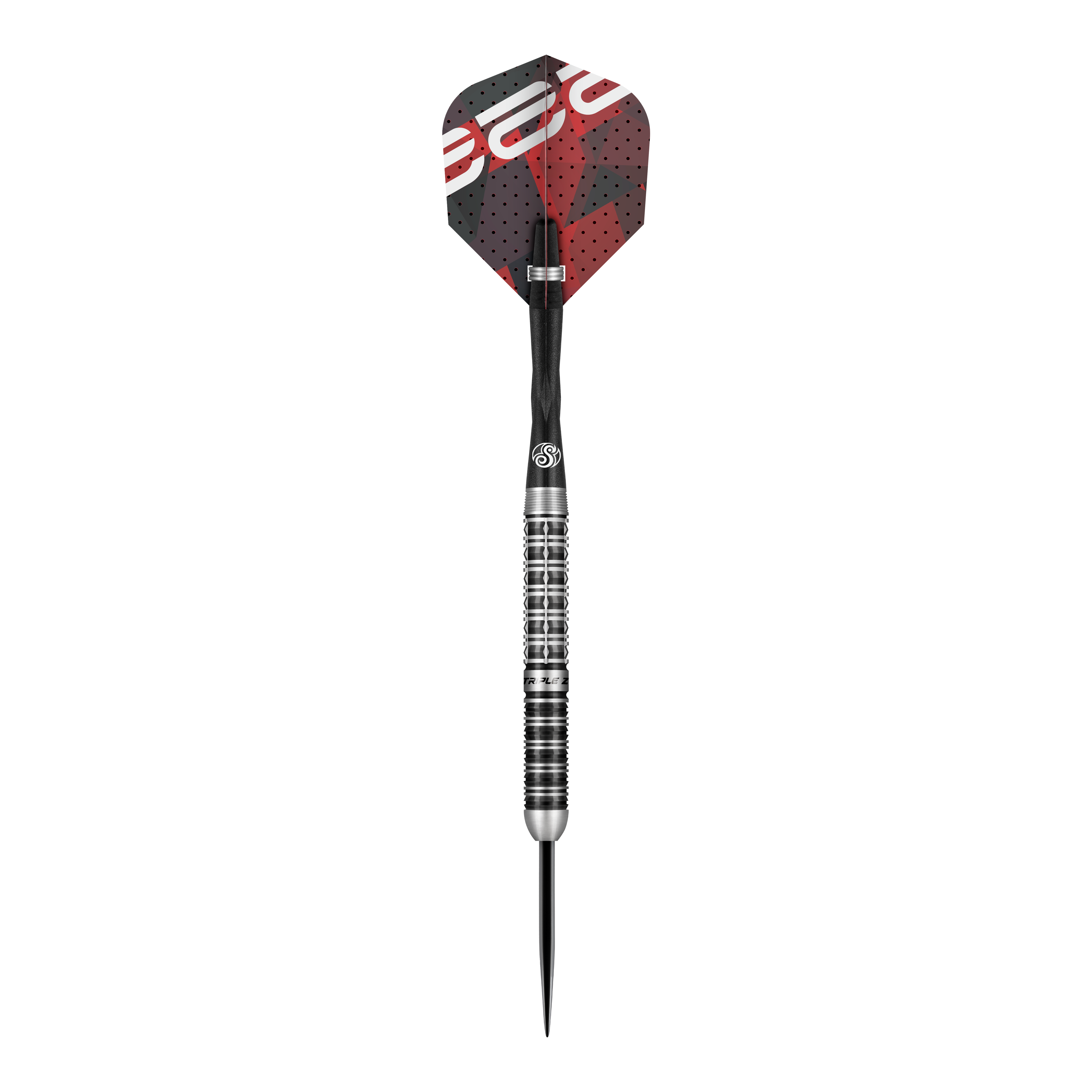 Strzelaj stalowymi rzutkami Niels Zonneveld V2 Dies ist ein Steeldart aus der Serie "Shot Niels Zonneveld V2". Der Dart hat ein silbernes, geriffeltes Barrel und schwarze sowie rote Flights.