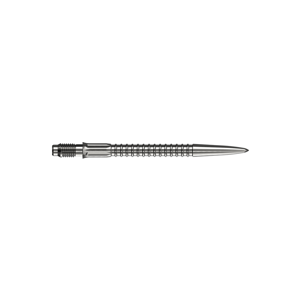 Końcówki do lotek Mission R2.5 Rapid Point GV1 – srebrne Das Bild zeigt Mission R25 Rapid Point GV1 Dartspitzen in Silber, 30mm. Hier handelt es sich um Ersatzspitzen für Darts.
