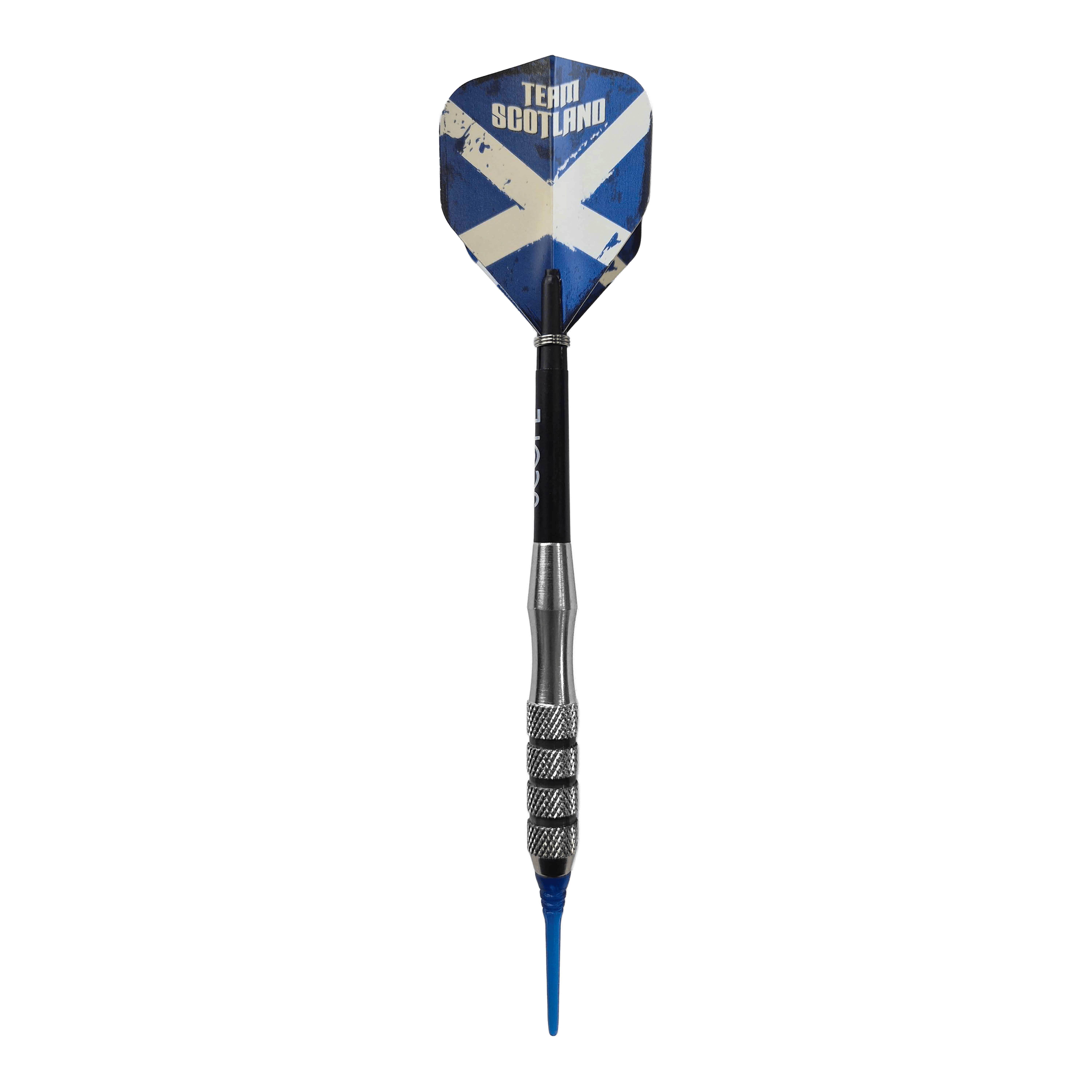 Lotki McDart Scottish Cross Brass Soft Darts - 18g Abgebildet sind die McDart Scottish Cross Brass Softdarts mit 18g. Die Darts tragen ein schottisches Kreuz und sind für Softdarts ausgelegt.