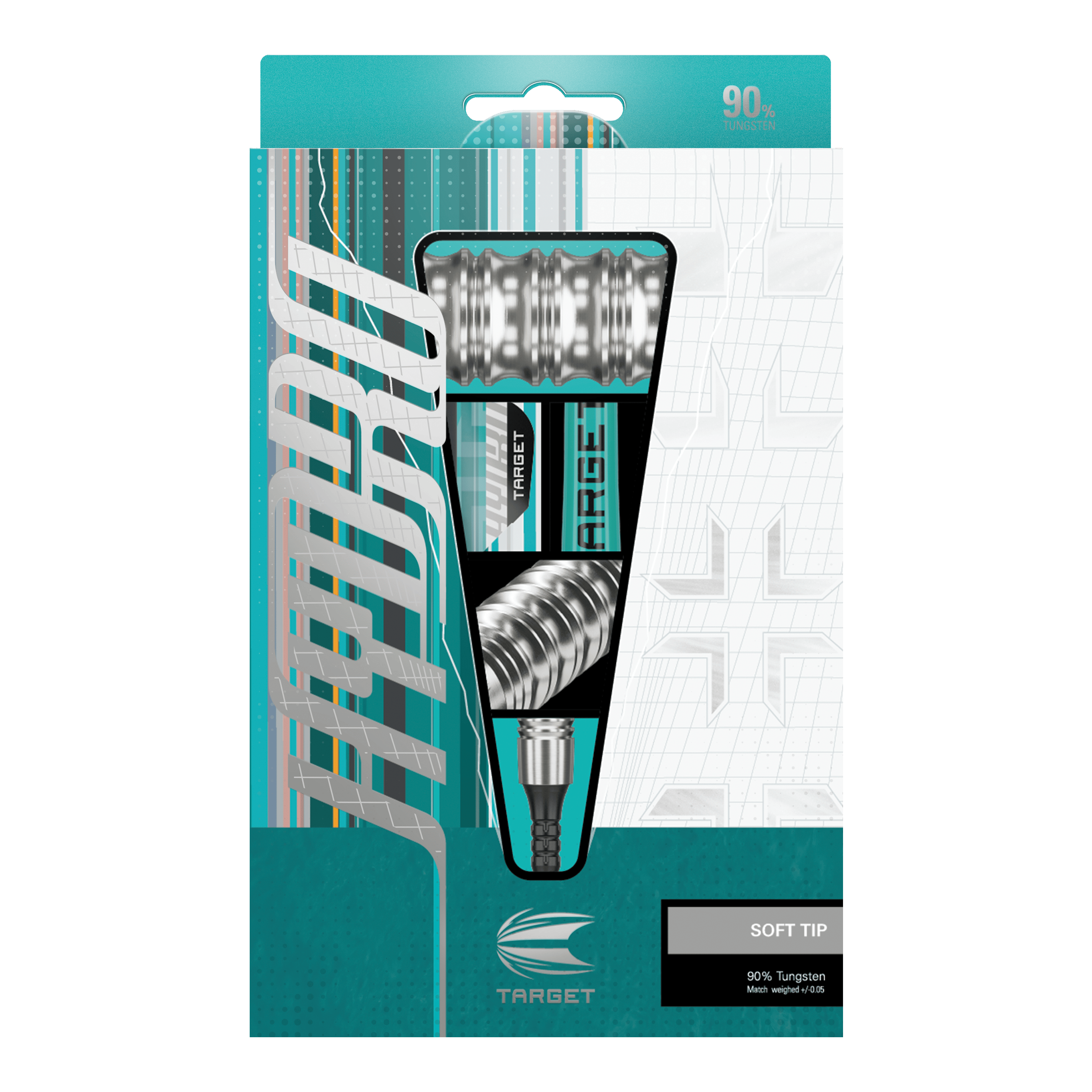 Target Hydro 12 miękkich rzutek Zu sehen sind die Target Hydro 12 Softdarts. Sie bieten eine gute Griffigkeit und Balance.