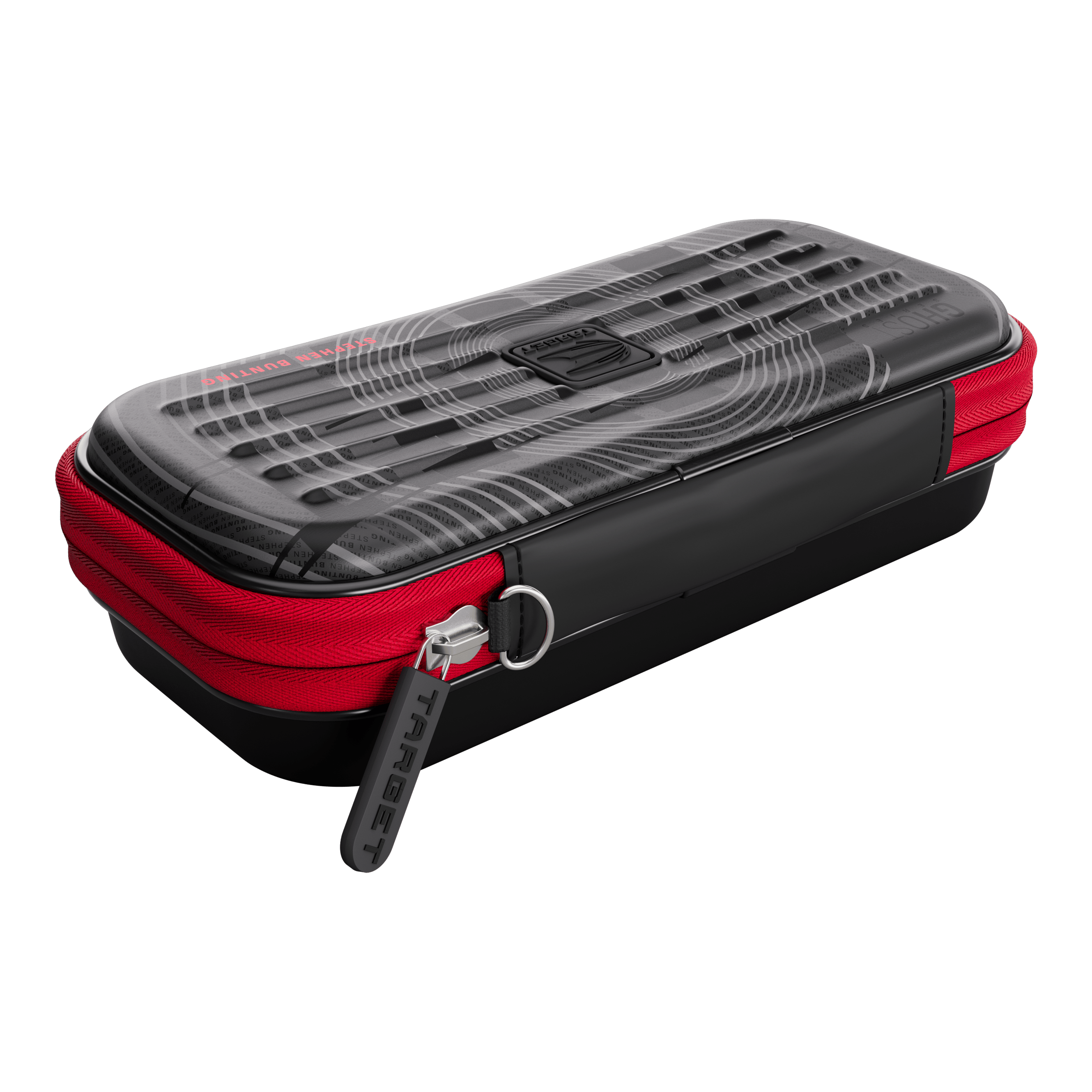 Etui na lotki Takoma Ghost Series Stephen Bunting Auf dem Bild ist das Takoma Ghost Series Stephen Bunting Dartcase abgebildet. Das Produkt ist ein elegantes Dartcase aus der Ghost Series.