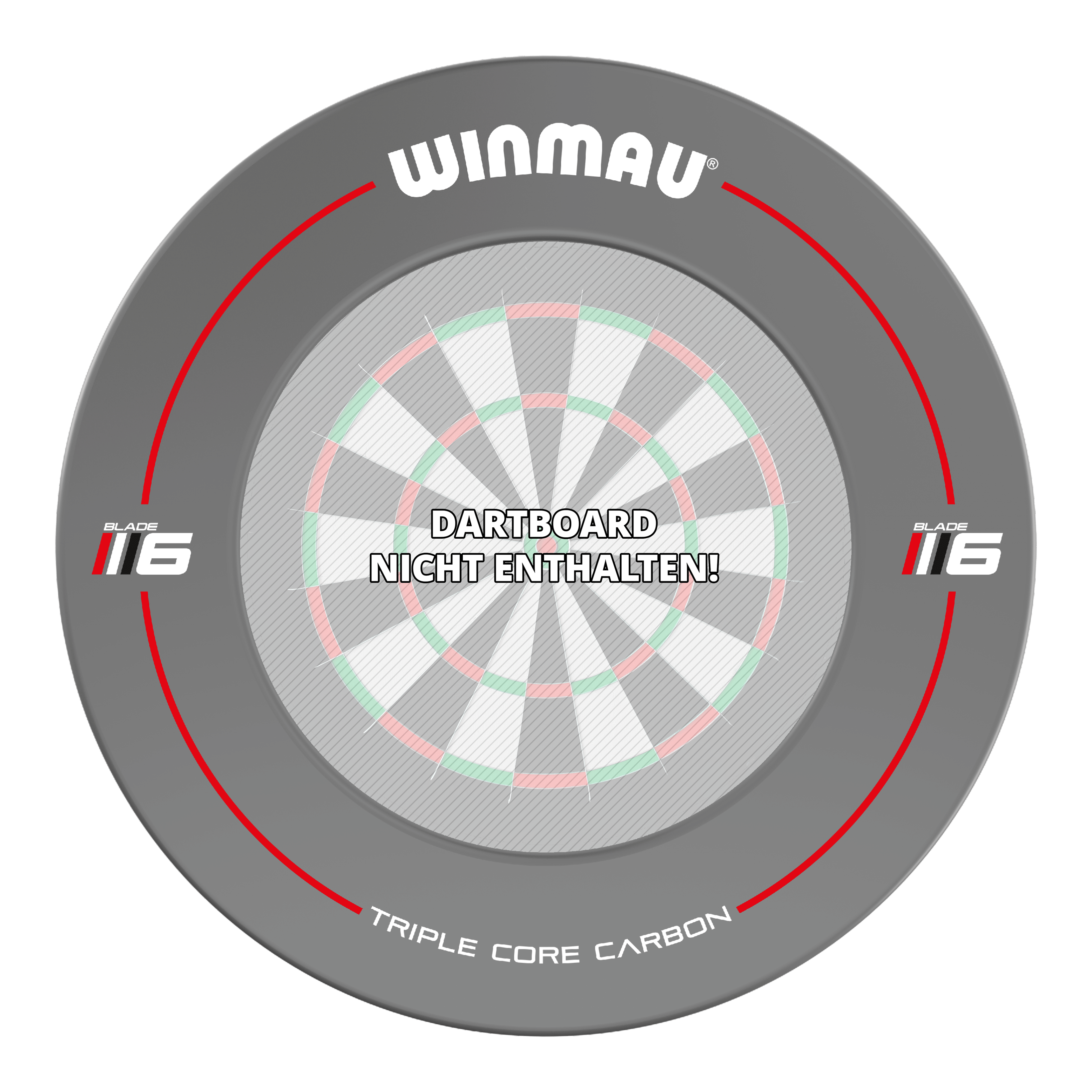 Winmau Dartboard surround blade 6 design - szary