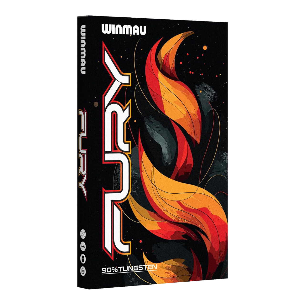 Stalowe lotki Winmau Fury - 22g Abgebildet sind die Winmau Fury Steeldarts mit 22g Gewicht. Diese Darts eignen sich ideal für präzises Werfen.
