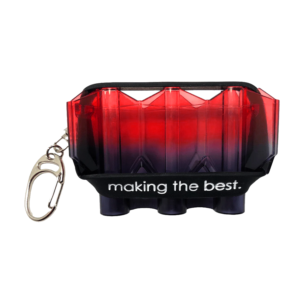 Kryształowa dwukolorowa walizka transportowa L-Style N9 — efekt czerwonych oczu