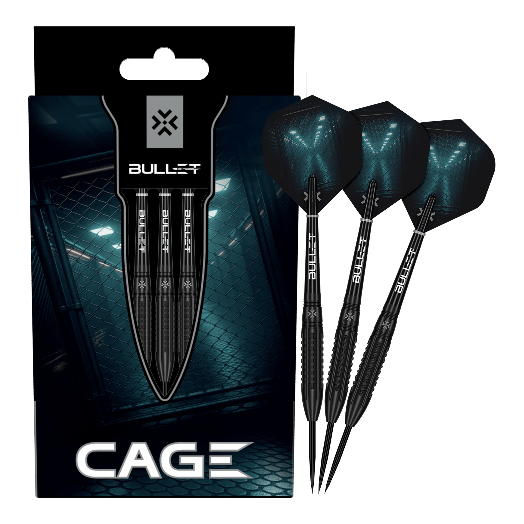 Stalowe lotki Bullet Cage Abgebildet sind die Bullet Cage Steeldarts. Das Produkt eignet sich ideal für Dartspieler.