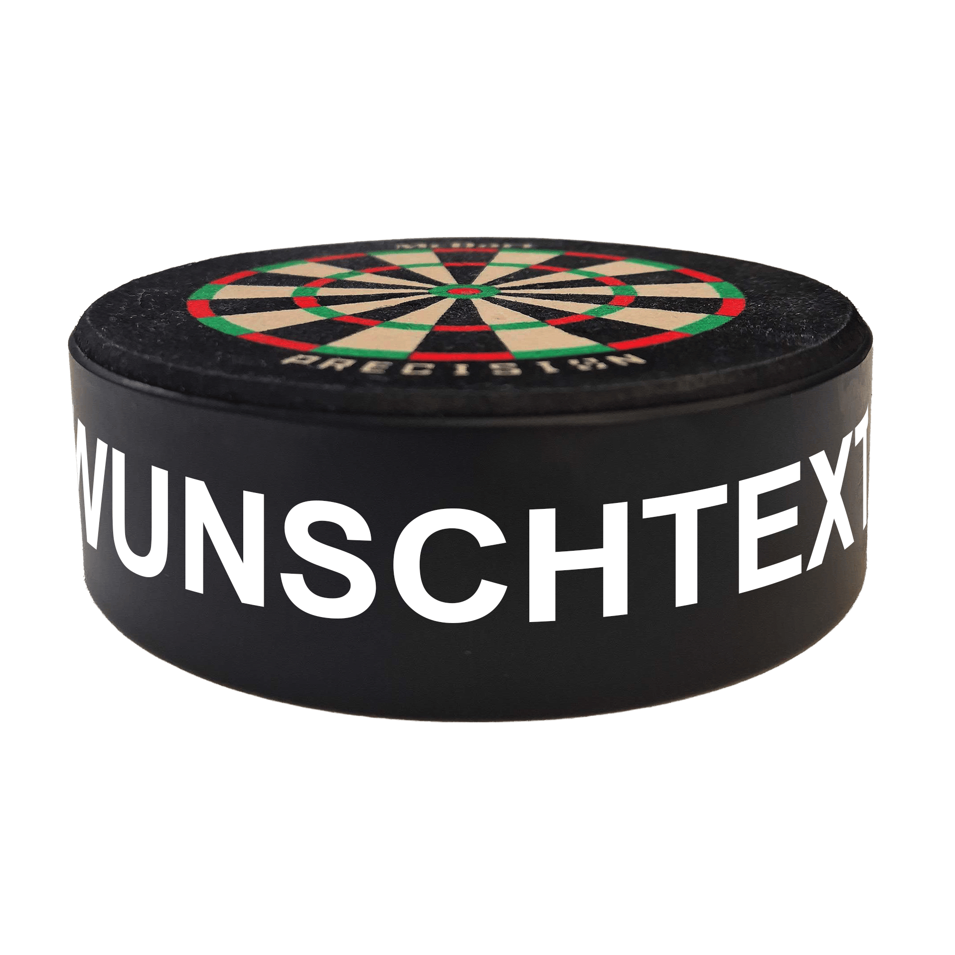 Mini tarcza do darta McDart Precision z niestandardowym tekstem Dieses Bild zeigt ein Produktbild mit dem Dateinamen 765_McDart_Mini_Precision_Dartboard_Darthalter_2_Arial. Das genaue Produkt ist nicht angegeben.