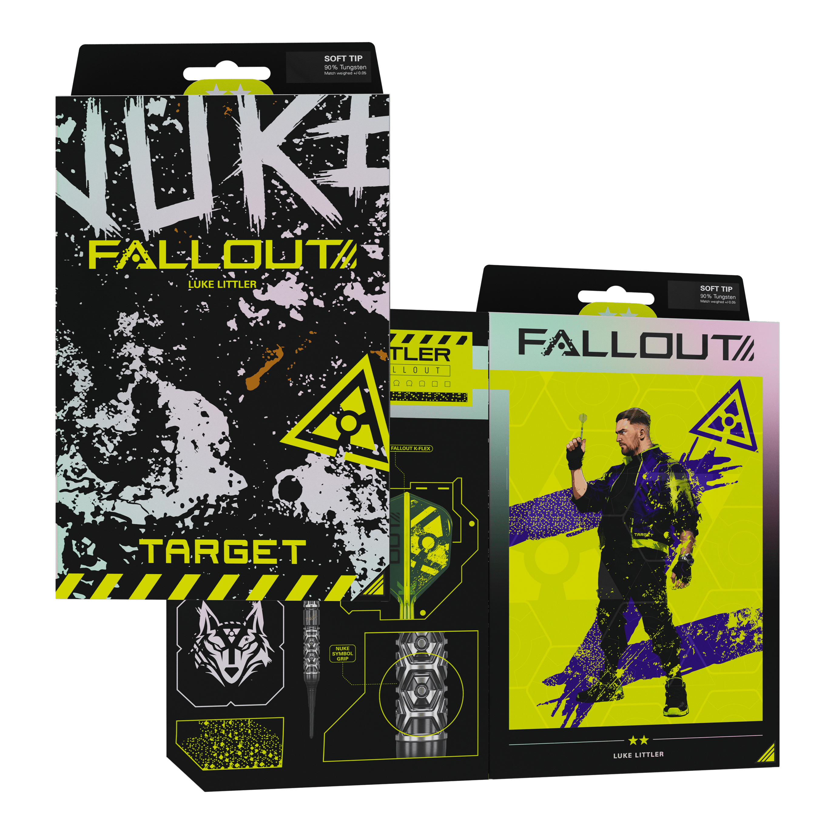 Miękkie lotki Target Luke Littler Nuke Fallout - 19 g