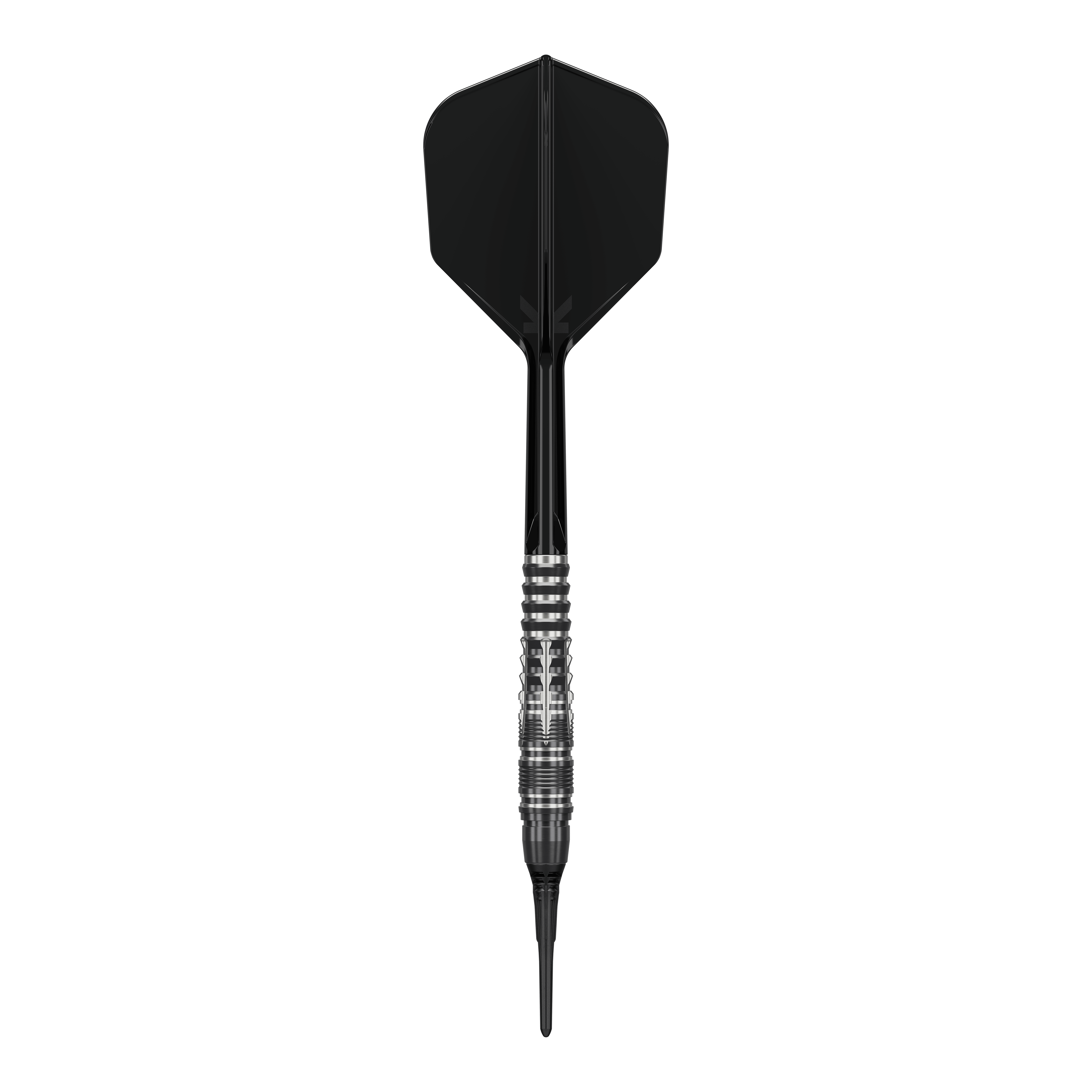 Miękkie lotki Target Black Marque Blaze – 18 g Hier sieht man die Target Black Marque Blaze Softdarts - 18g. Sie sind speziell für den Softdart-Sport entwickelt.