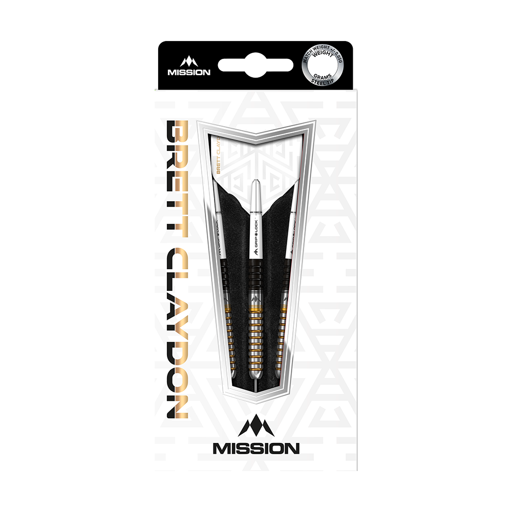 Mission Brett Claydon Black Gold Steeldarts - 22g