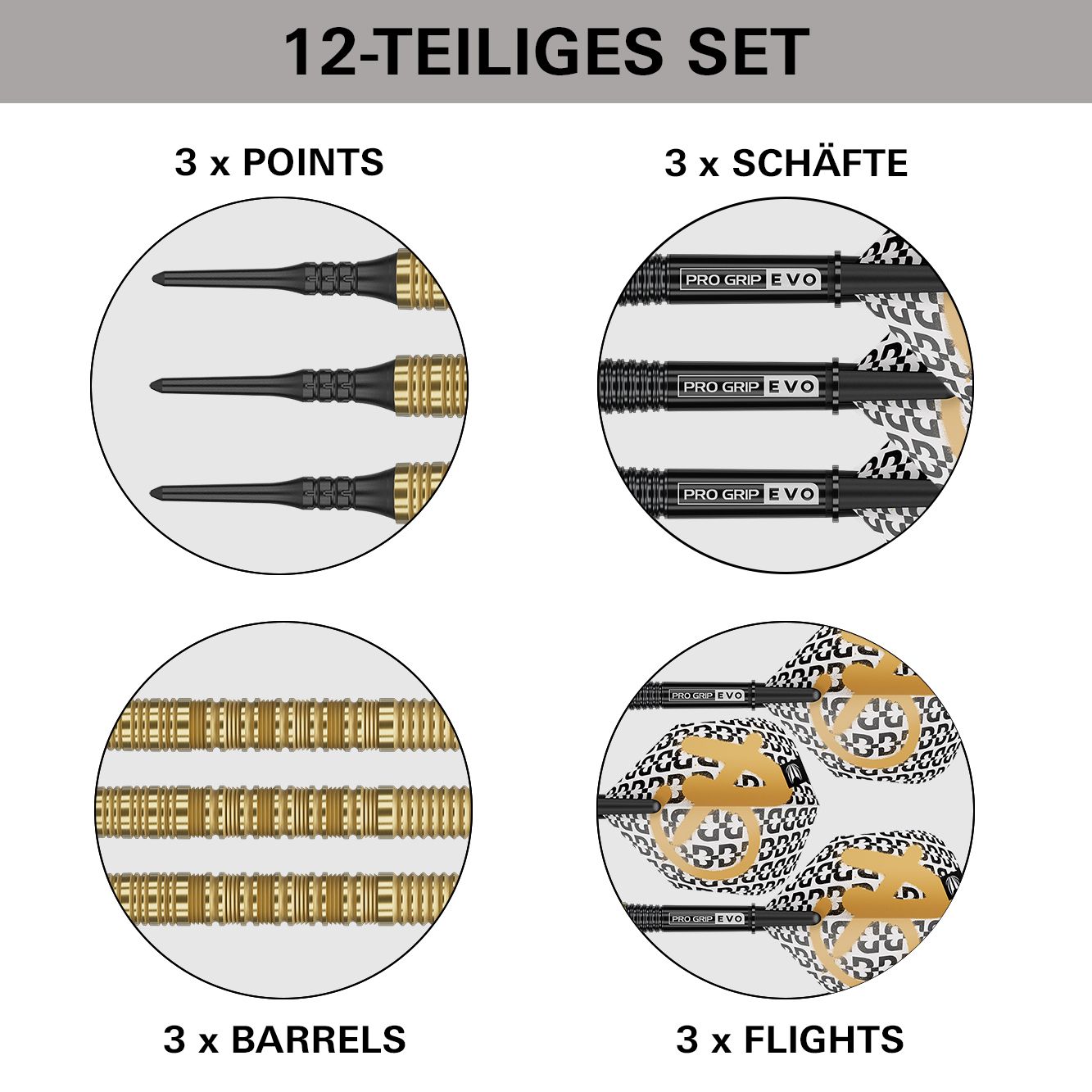Target Bolide Envy 10 miękkich lotek Das Bild zeigt die Target Bolide Envy 10 Softdarts. Diese Softdarts sind für den elektronischen Dartsport entworfen.