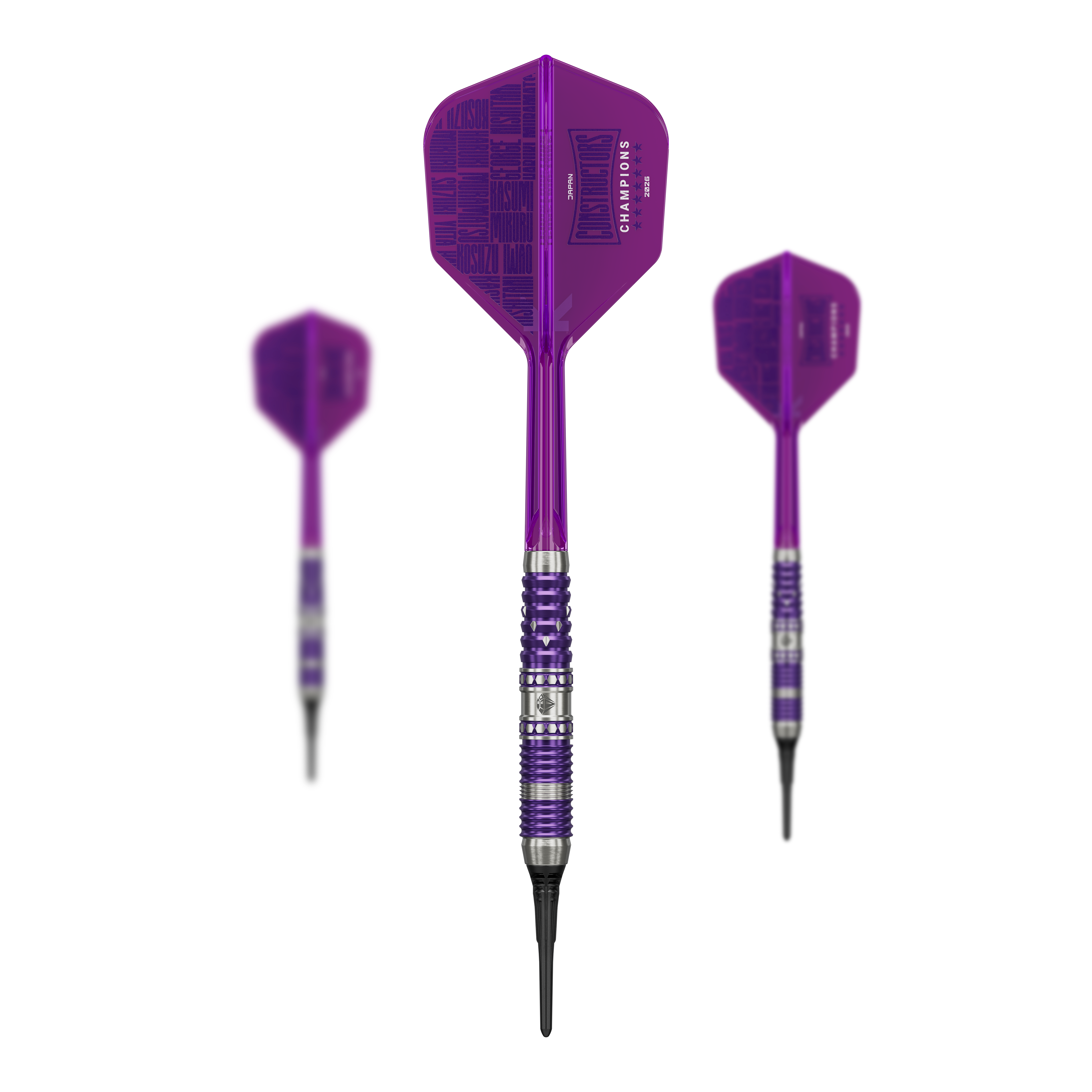 Lotki Target Japan Diamond GEN3 Constructors Champions Limited – 20 g Target Japan Diamond GEN3 Constructors Champions Limited Darts mit einem Gewicht von 20g. Das Bild zeigt das Dart-Set in limitierter Edition.