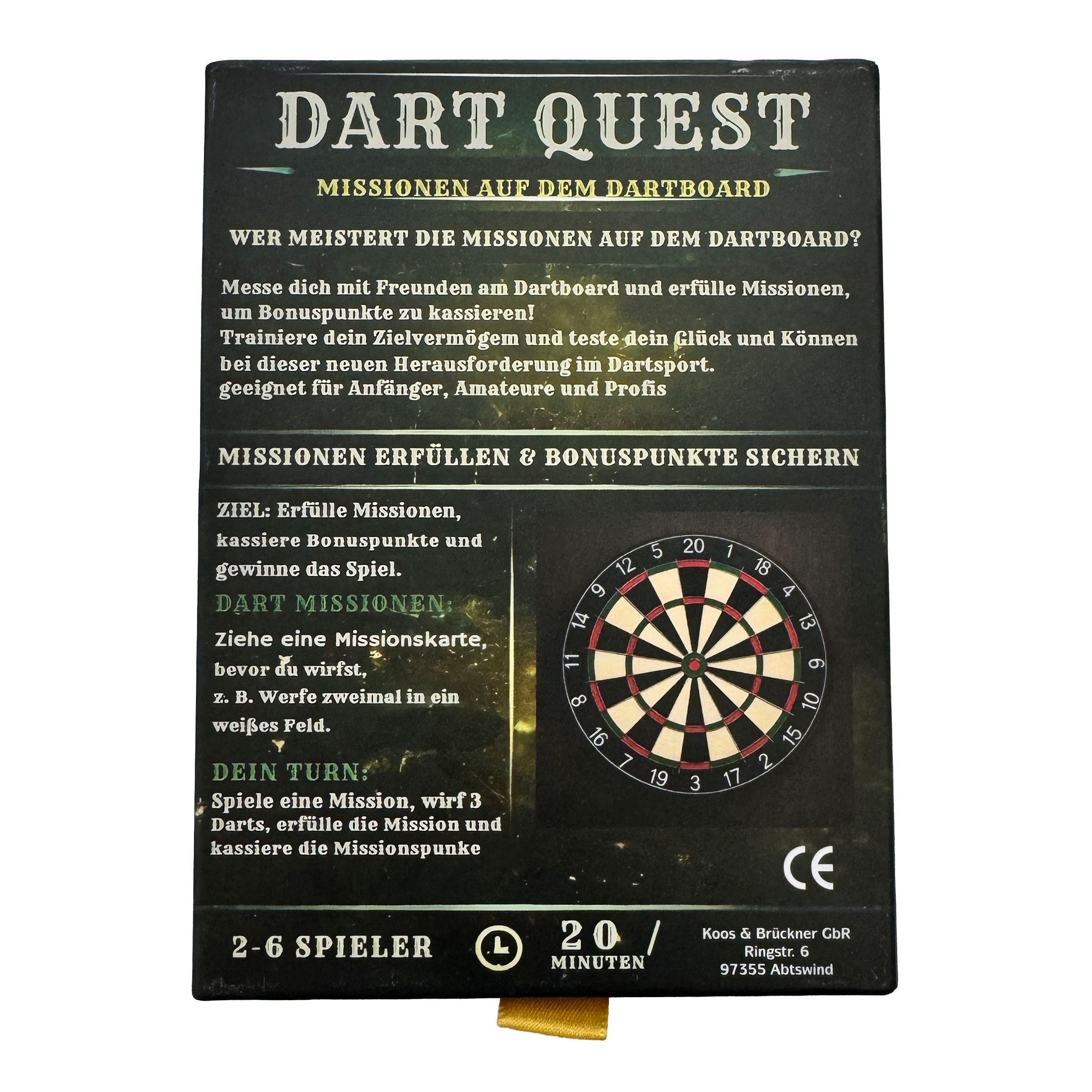 Gra karciana Dart Quest Das Dart Quest Kartenspiel ist hier abgebildet. Es ist ideal für Freunde und Familie.