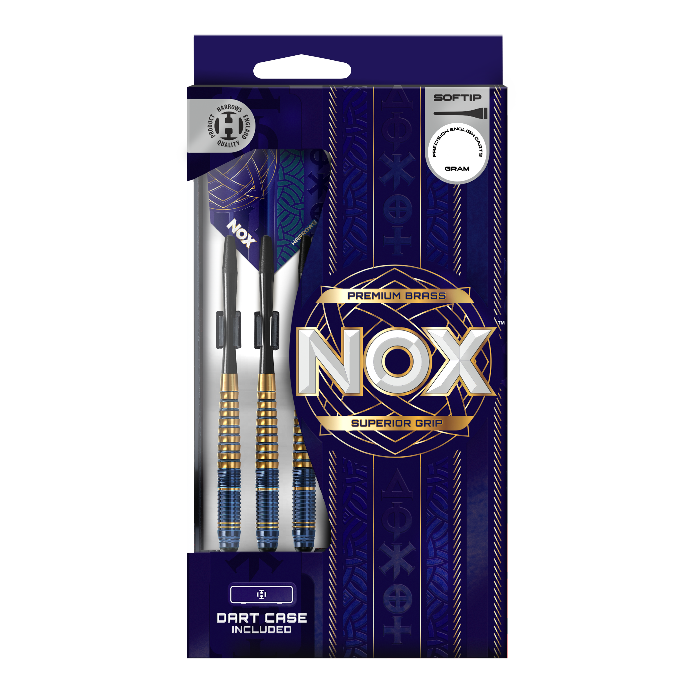 Harrows Nox Premium Brass Soft Darts Harrows Nox Premium Brass Softdarts. Die Abbildung zeigt Premium Softdarts aus Messing von Harrows.