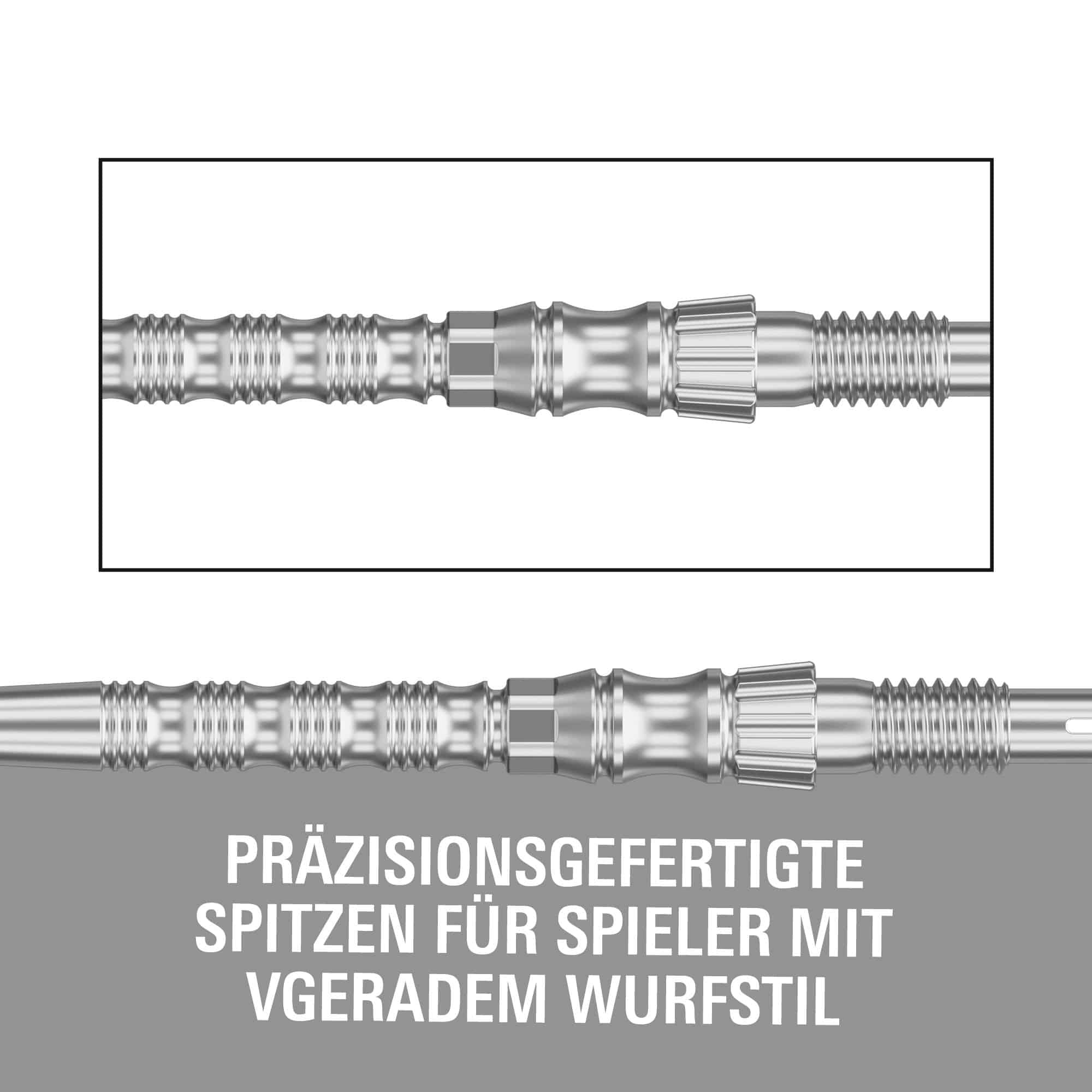 Stalowe groty do lotek Target Signature Swiss Point TRB - srebrne Hier ist die Target Signature Swiss Point TRB Steeldartspitzen in Silber zu sehen. Die Dartspitzen sind für maximale Kontrolle und Haltbarkeit entwickelt.