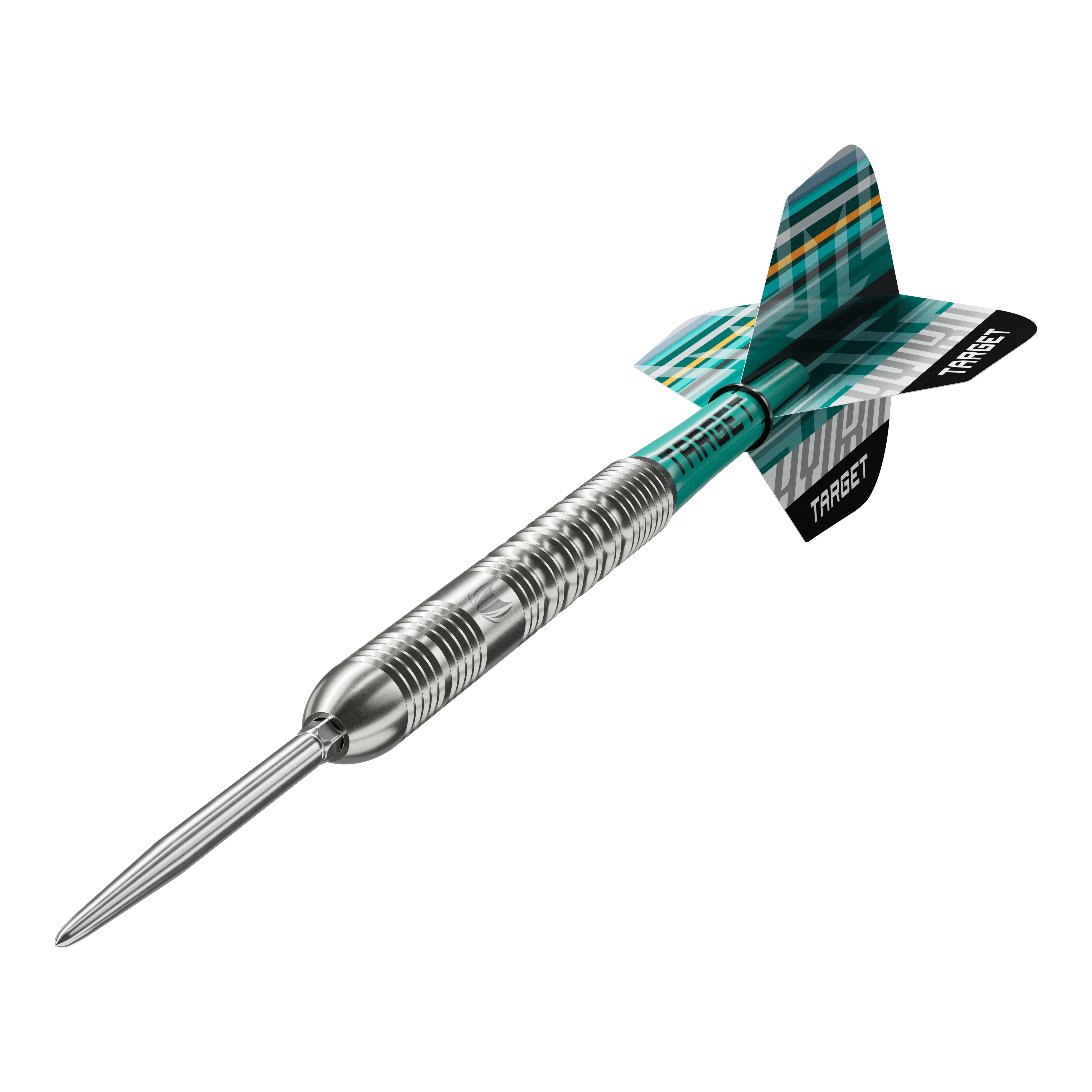Target Hydro 01 Swiss Point Steeldarts Das Produkt Target Hydro 01 Swiss Point Steeldarts wird auf diesem Bild gezeigt. Die Abbildung legt den Fokus auf die Besonderheiten der Darts.