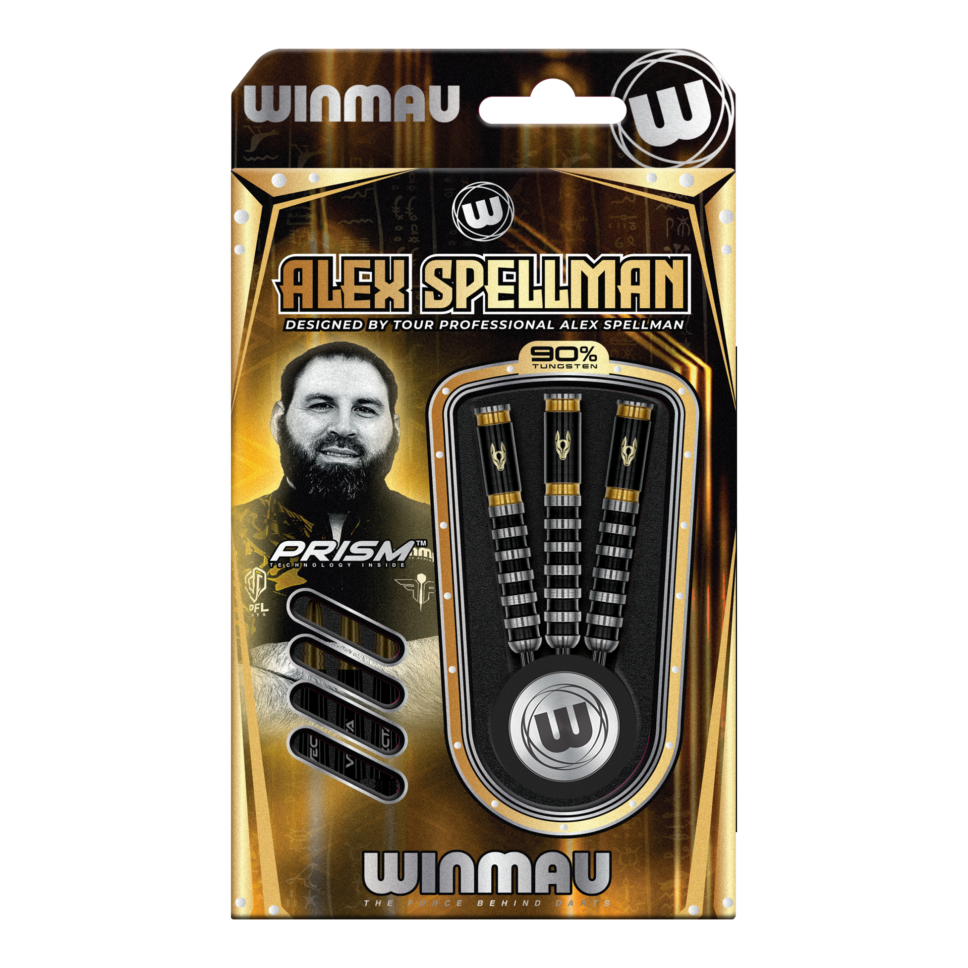 Winmau Alex Spellman Steeldarts Winmau Alex Spellman Steeldarts sind präzise gearbeitete Steeldarts. Die Abbildung stellt das Produkt im Nahaufnahme dar.