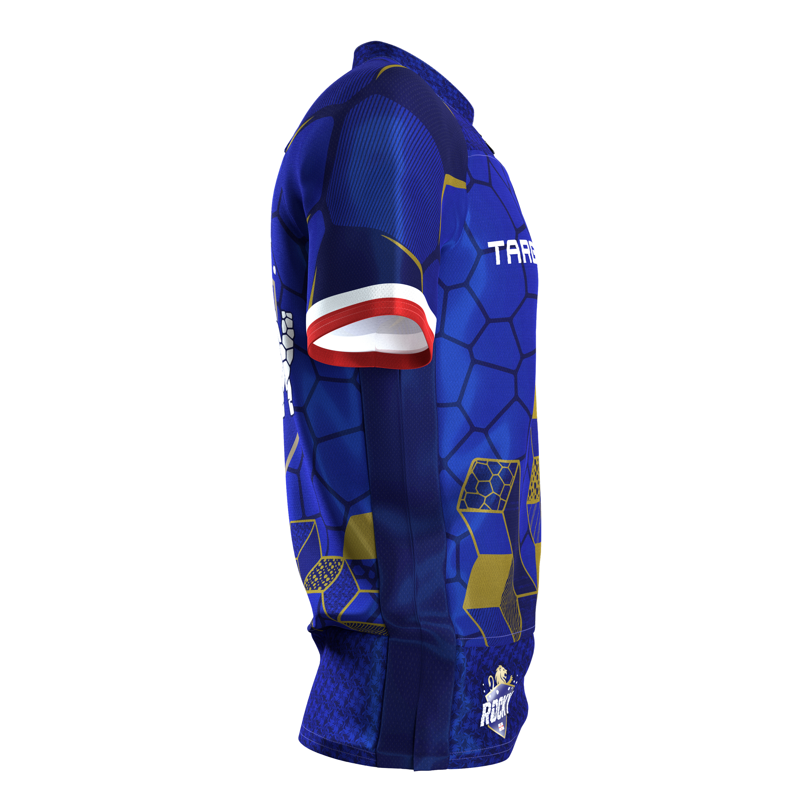 Koszulka Target Josh Rock Dart 2027 Auf dem Foto ist das Target Josh Rock Dartshirt 2027 abgebildet. Das Shirt hat ein sportliches und modernes Design.