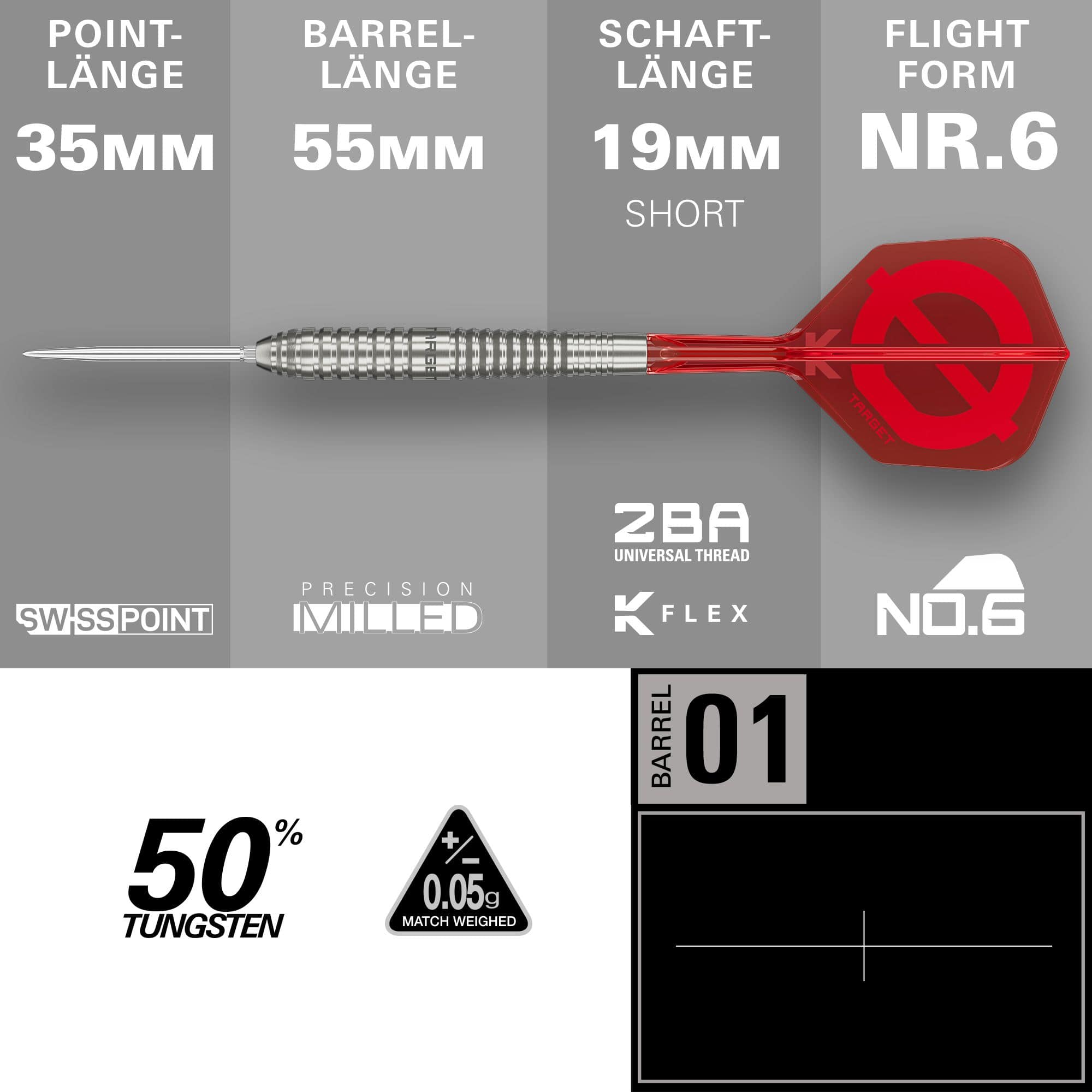 Grupa docelowa O 01 Swiss Points Steeldarts
