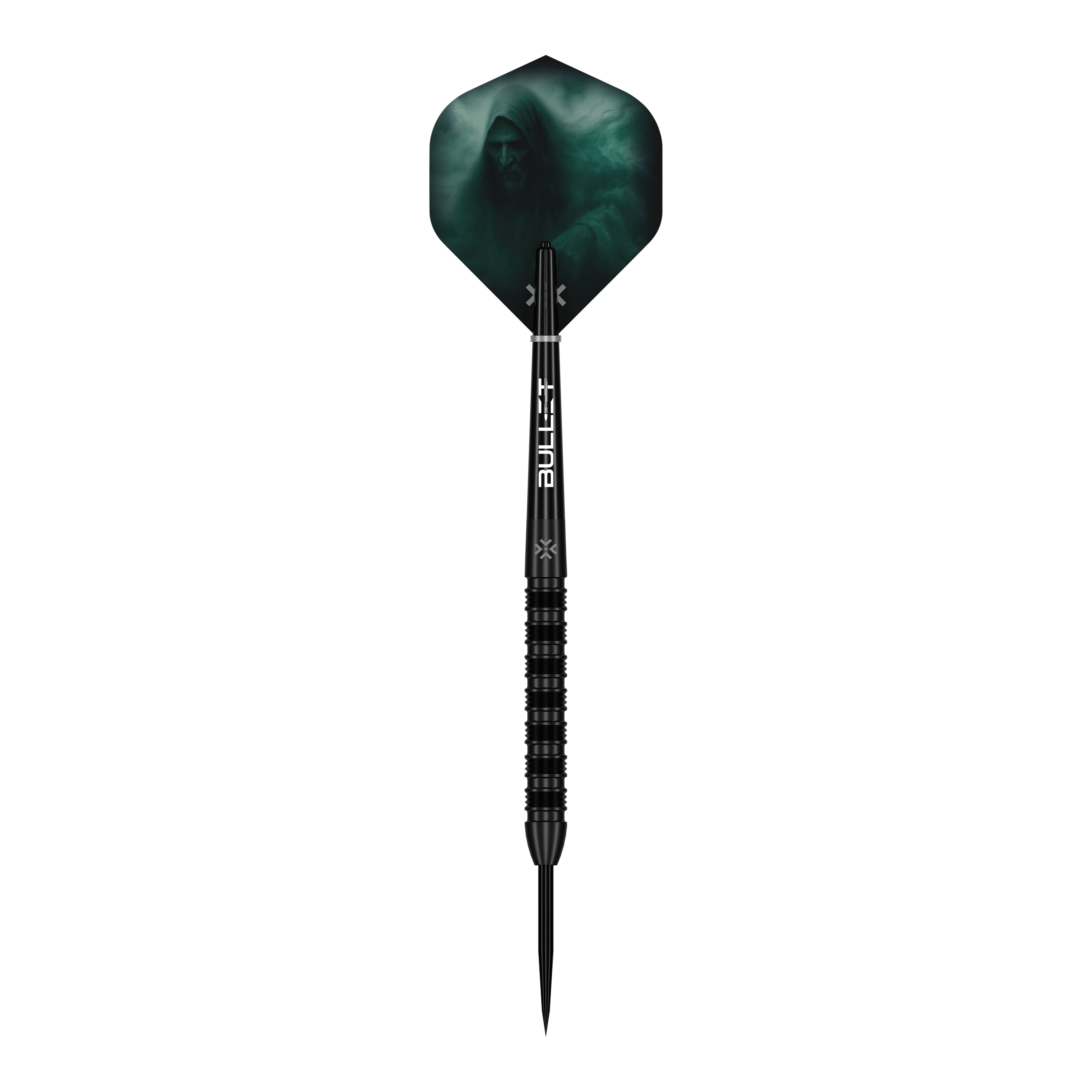 Stalowe lotki Bullet Shadow Das Produkt Bullet Shadow Steeldarts ist auf diesem Bild zu sehen. Es handelt sich um stabile und präzise Steeldarts für das Dartspiel.