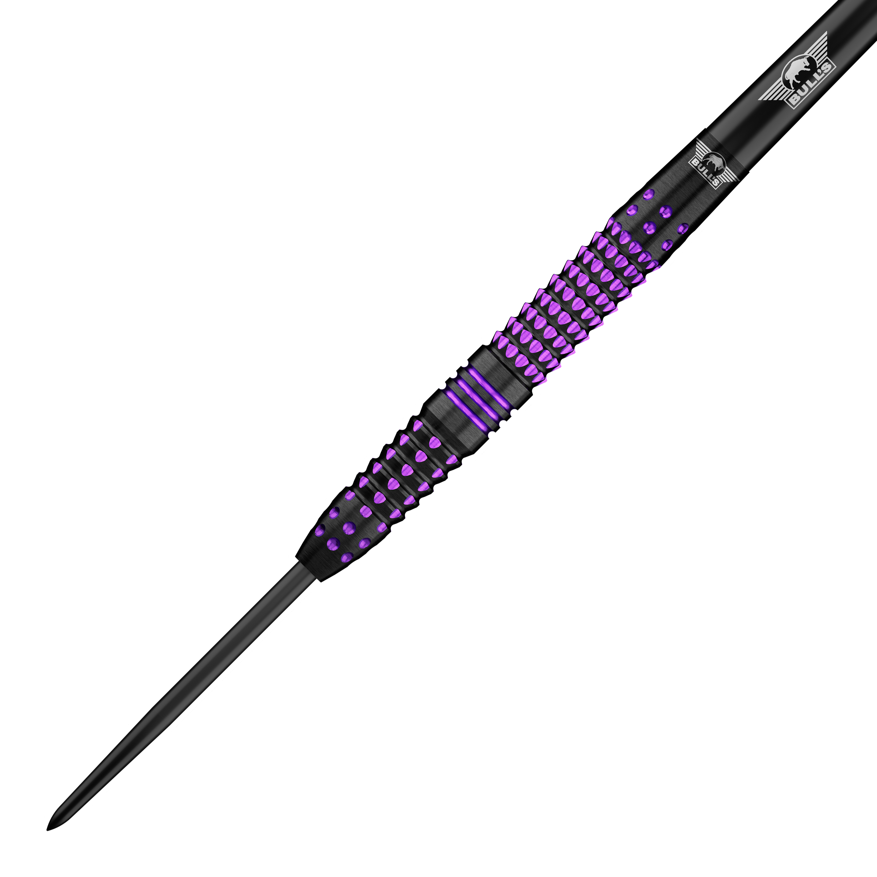 Bulls NL Lerena Rietbergen Steeldarts - 24g sind hochwertige Steeldarts. Das Bild zeigt eine Nahaufnahme des Produkts.