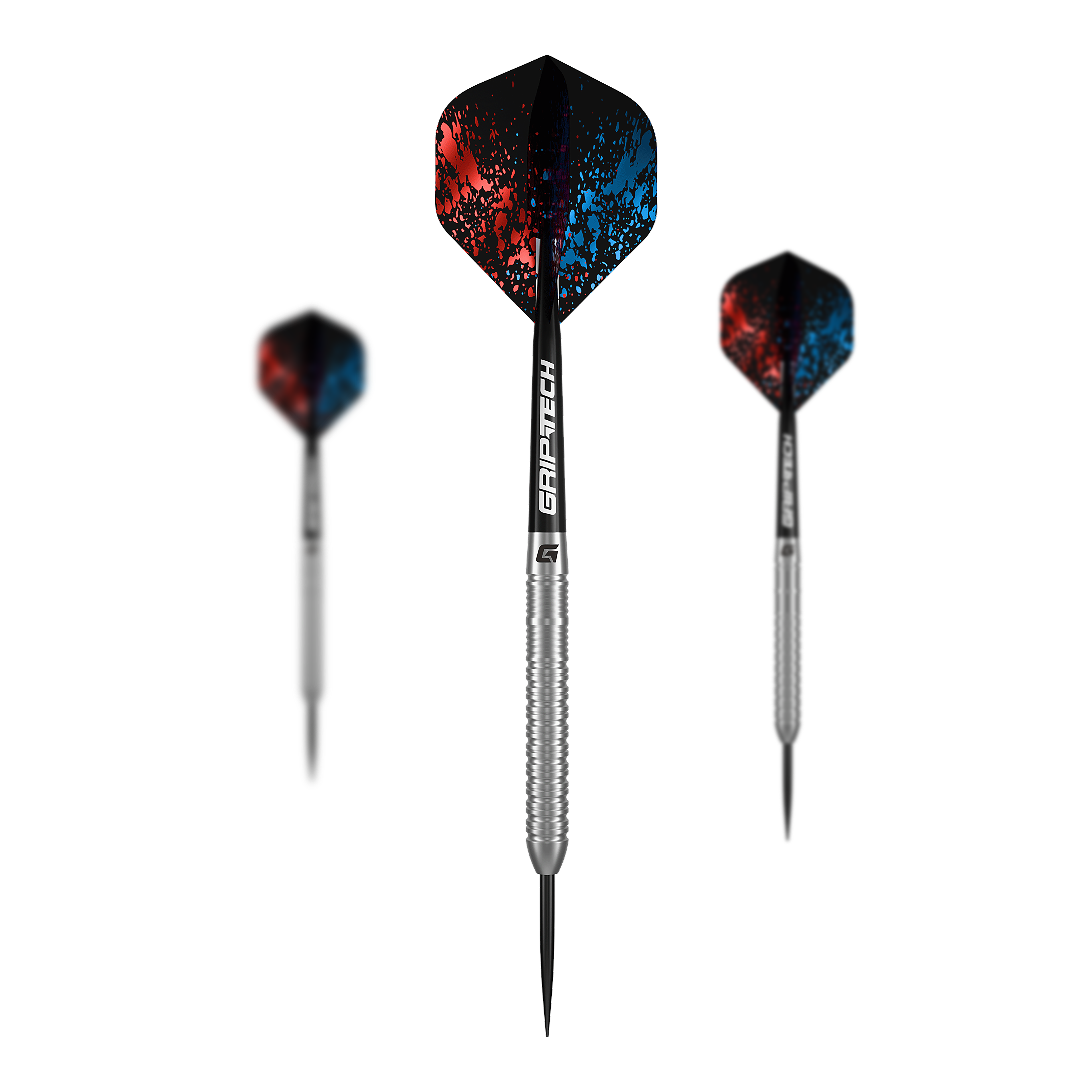 GOAT Inspire Steeldarts Set mit mehreren Darts. Das Set ist ideal für Dartspieler konzipiert.