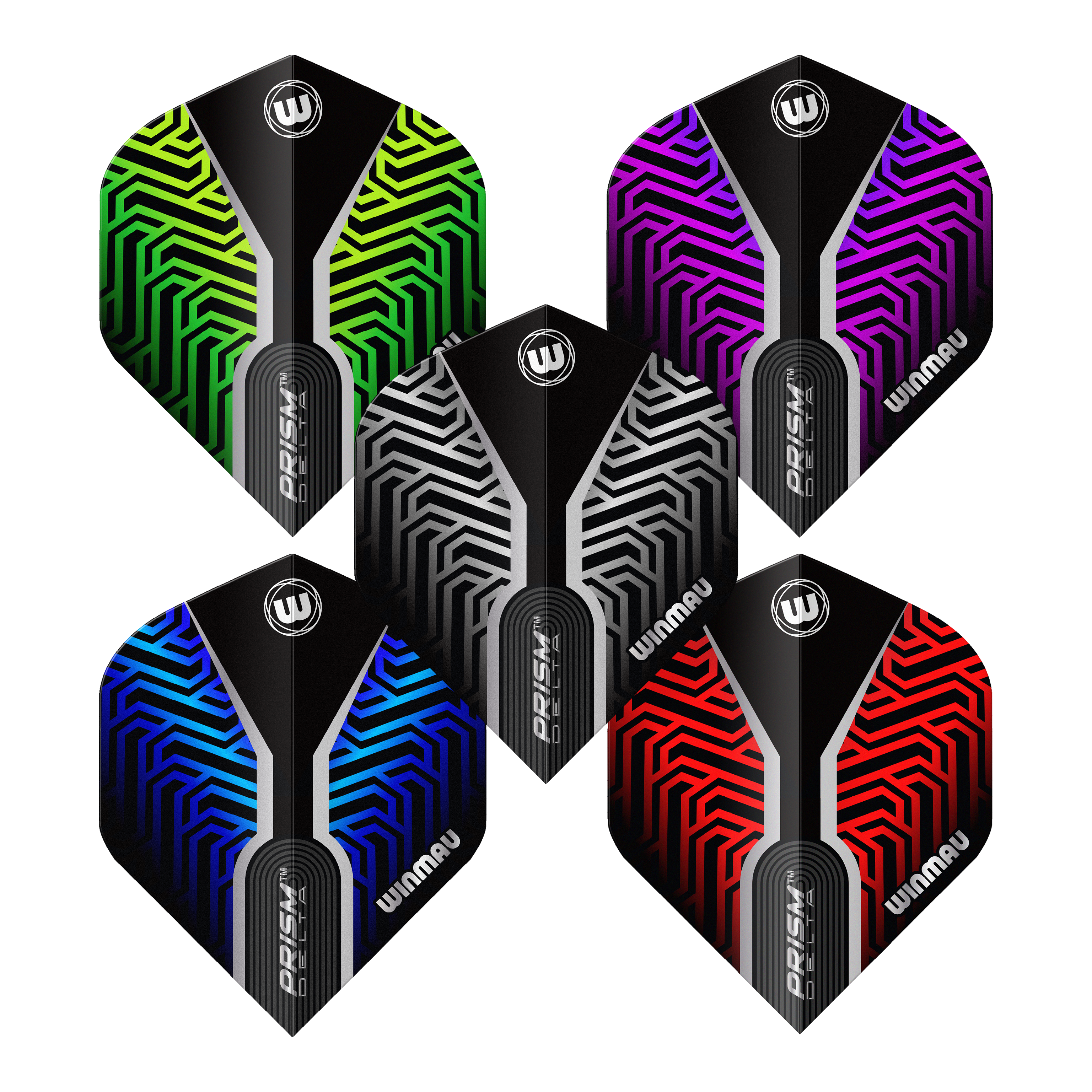 Kolekcja Winmau Prism Delta No2 Standard Flight Das Bild zeigt die Winmau Prism Delta No2 Standard Flight Collection. Die hochwertigen Flights sind optimal für Dartspieler.