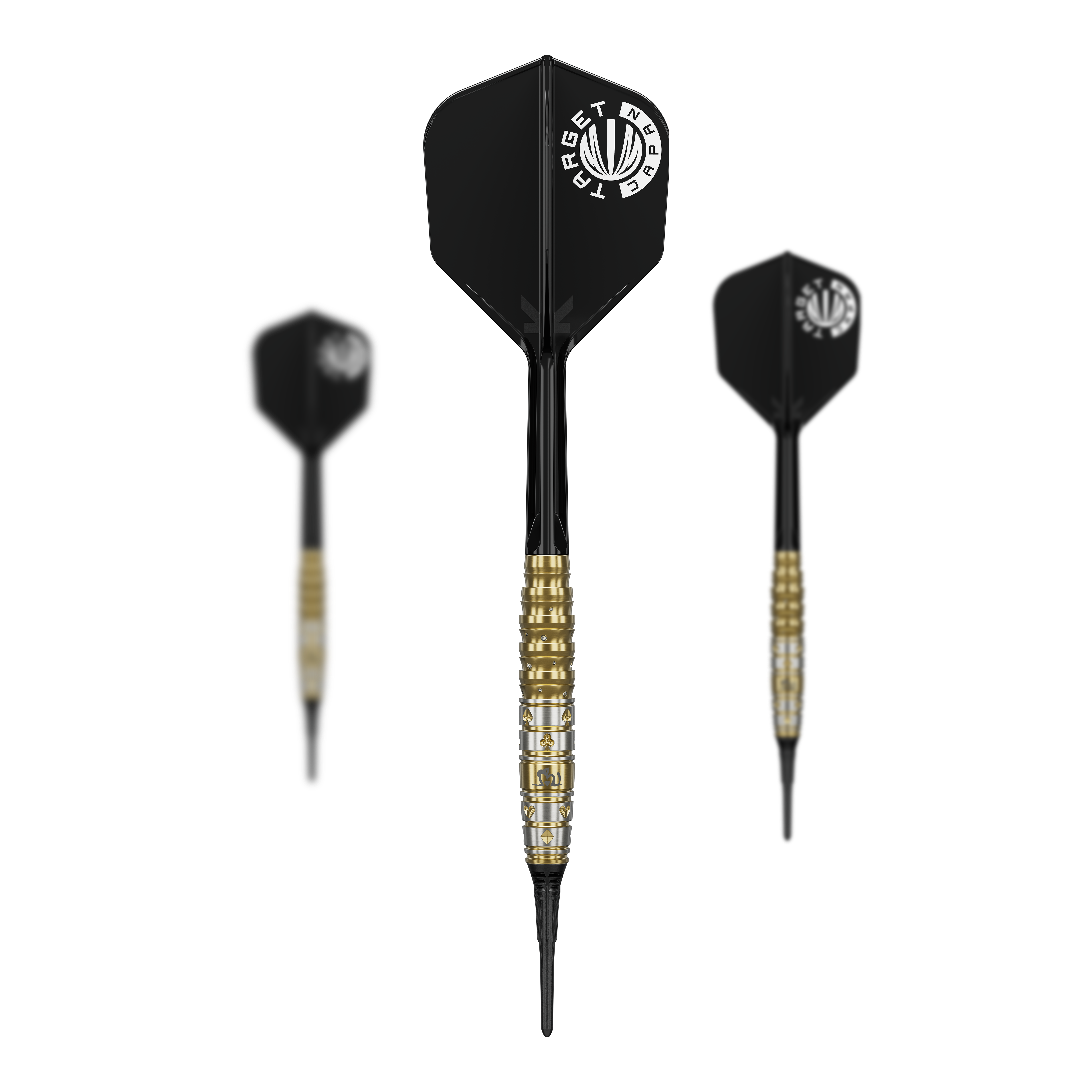 Target Japan Prime Series Mayuko Morita Mayo GEN7.5 Soft Darts - 20g Abgebildet ist das Set der Target Japan Prime Series Mayuko Morita Mayo GEN7.5 Softdarts mit 20 Gramm. Das Set zeigt alle enthaltenen Darts und Zubehör für Softdartspieler.