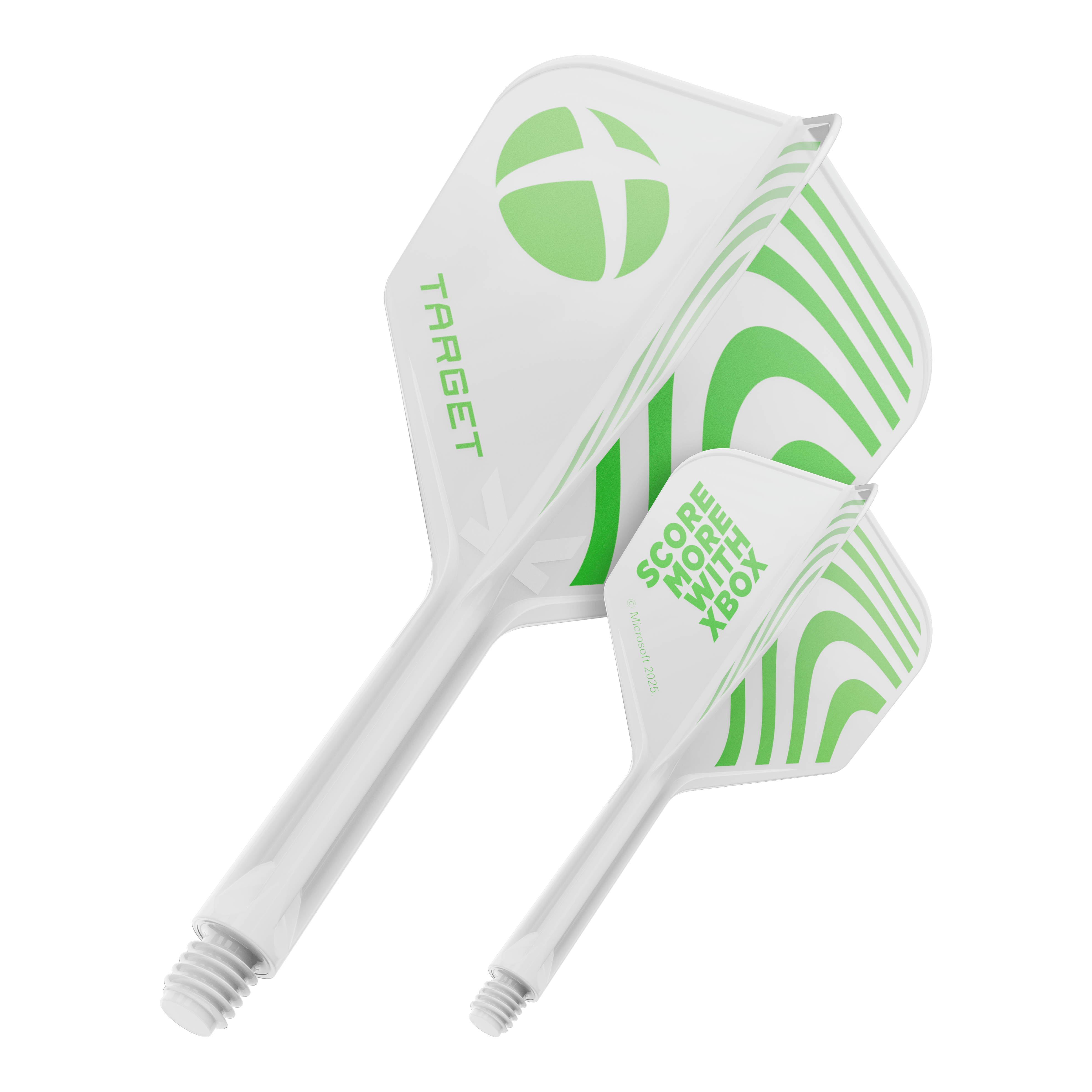 Lotki Target Xbox K-Flex No6 – białe Hier ist wahrscheinlich ein Target Xbox KFlex No6 Flights in der Größe 26mm abgebildet. Die Darstellung zeigt ein einzelnes Dart-Flight-Zubehörteil.