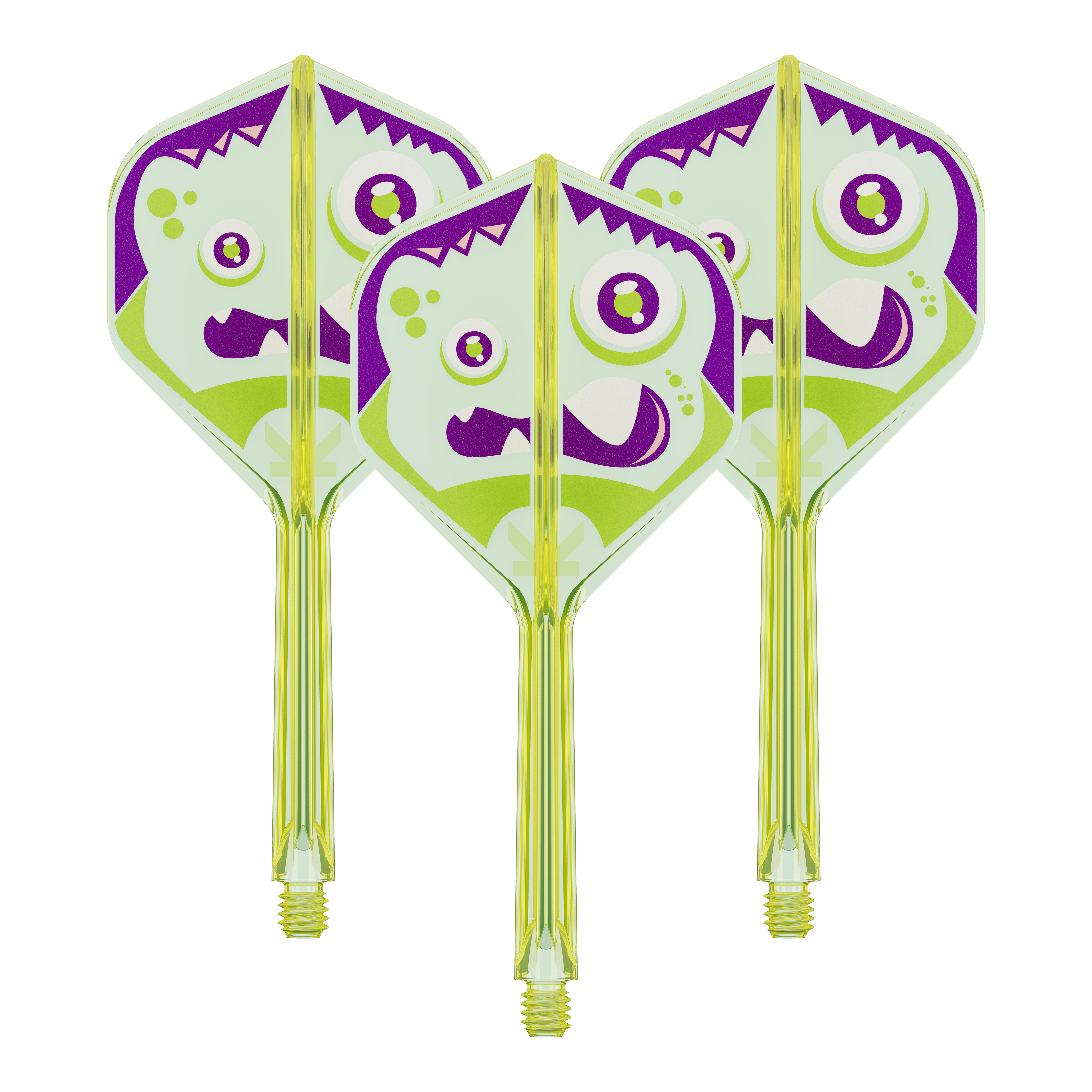 Target Japan K-Flex Xeno No2 Standard Flights Das Bild zeigt ein Set von Target Japan K-Flex Xeno No2 Standard Flights, 33 mm. Dieses Set wird im Dartsport verwendet.