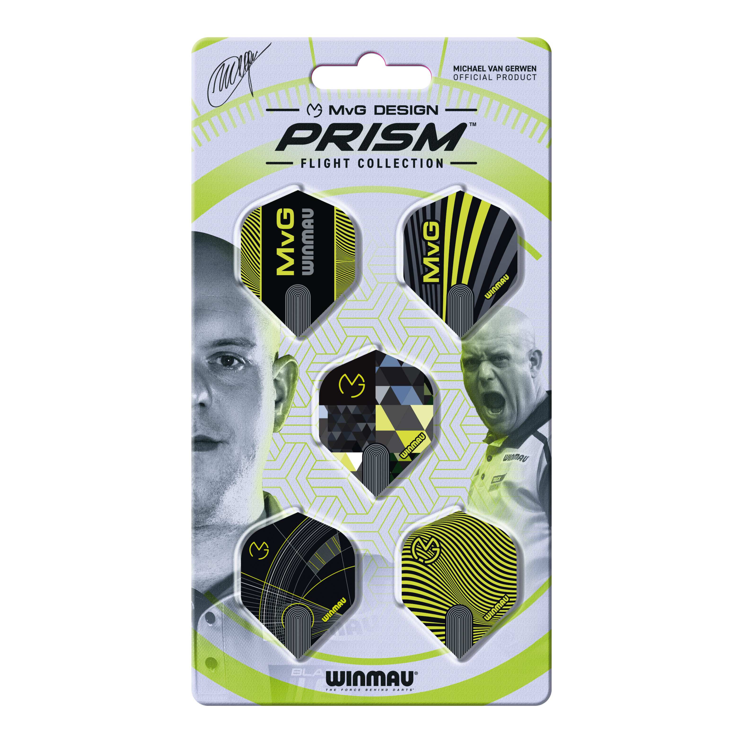 Kolekcja standardowych lotów Winmau Michaela Van Gerwena Prism nr 2 Hier ist die Winmau Michael Van Gerwen Prism No2 Standard Flight Collection zu sehen. Die Sammlung bietet verschiedene Dart Flights.