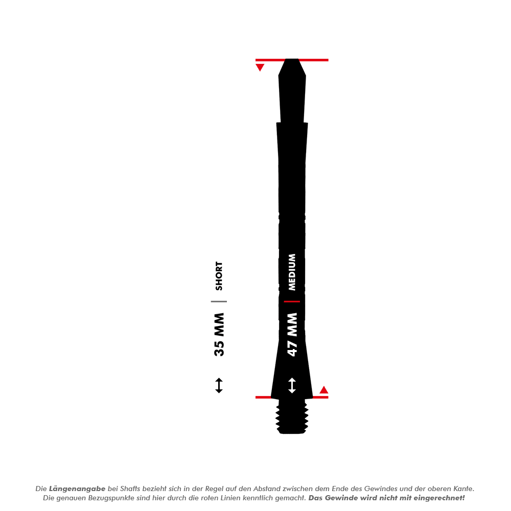 Harrows Colette Shafts - Schwarz