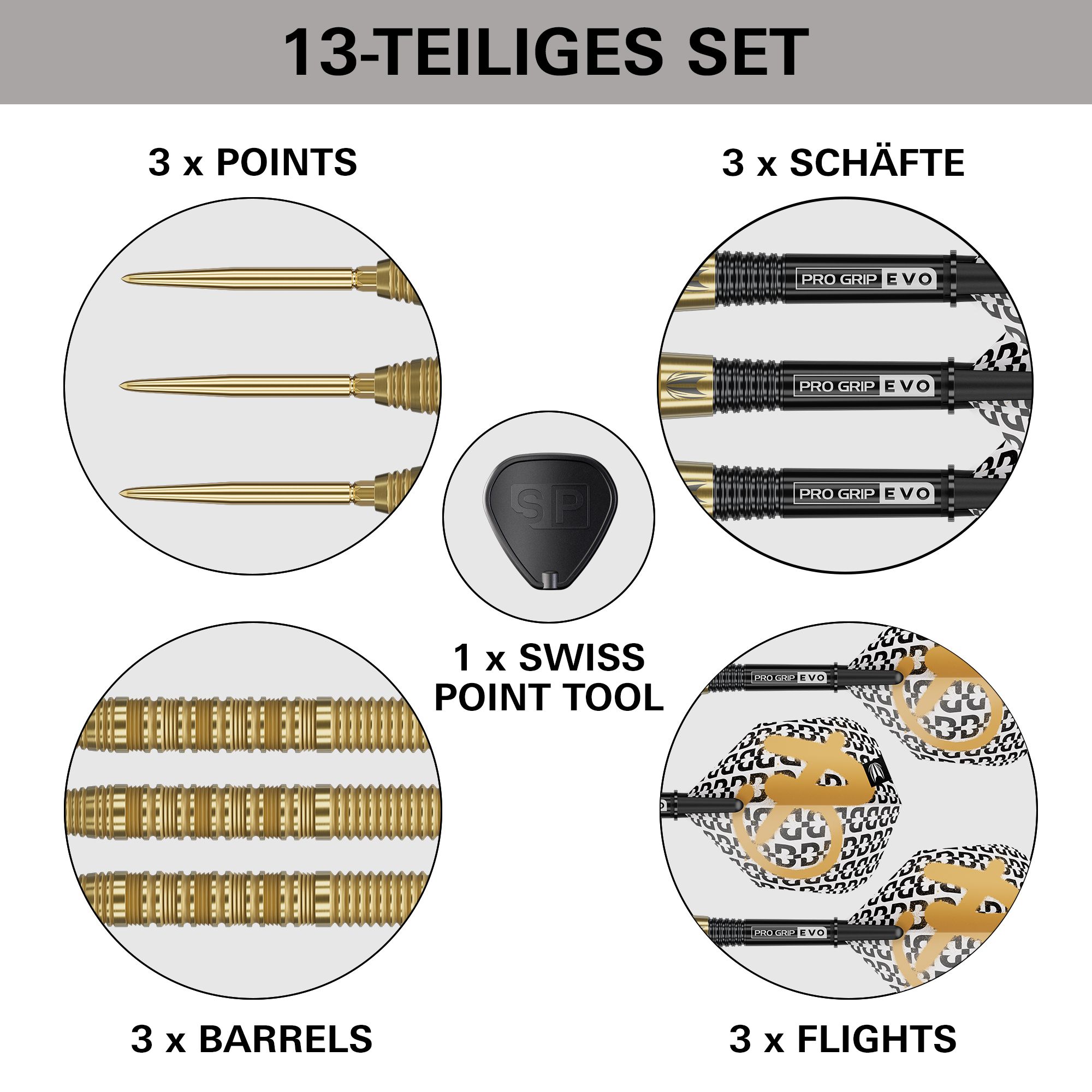 Stalowe lotki Target Bolide Envy 01 Swiss Point Die Target Bolide Envy 01 Swiss Point Steeldarts sind auf diesem Bild zu sehen. Sie bieten eine erstklassige Dart-Performance und modernes Aussehen.