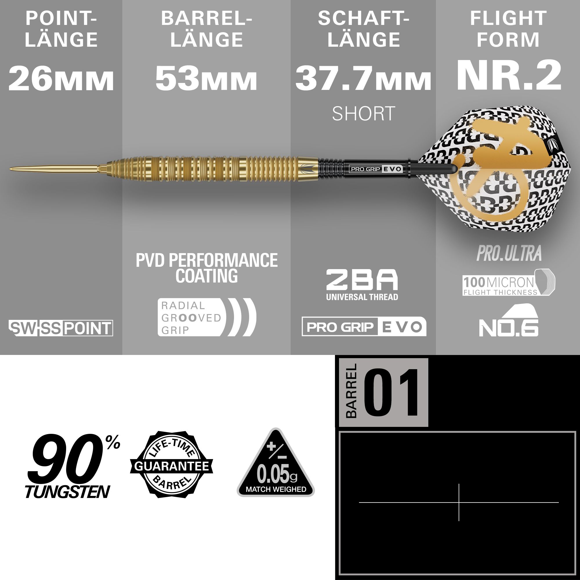 Stalowe lotki Target Bolide Envy 01 Swiss Point Hier sind die Target Bolide Envy 01 Swiss Point Steeldarts zu sehen. Diese Pfeile überzeugen durch ihr modernes Design und hochwertige Verarbeitung.