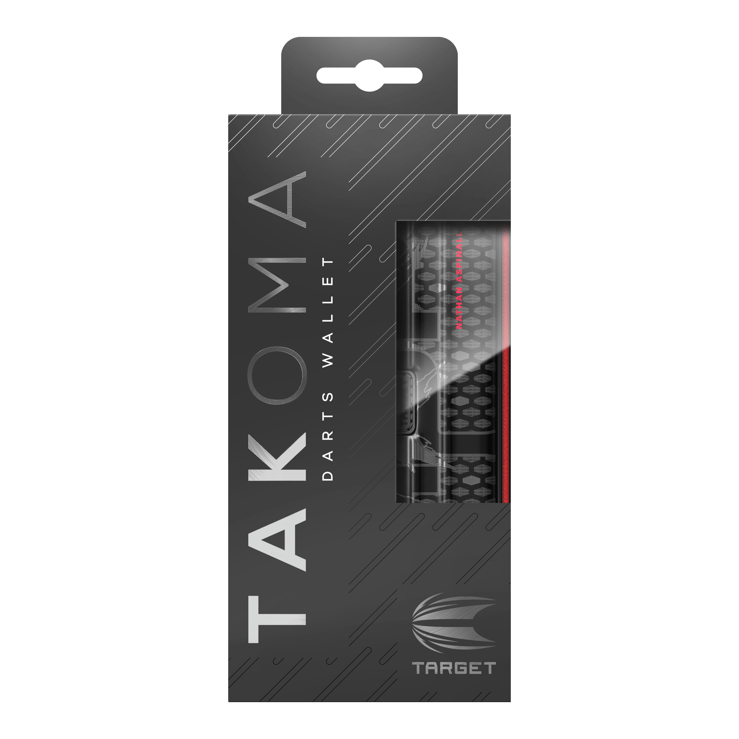 Etui na lotki Takoma Ghost Series Nathan Aspinall Das Foto zeigt das Takoma Ghost Series Nathan Aspinall Dartcase. Es ist ideal zur Aufbewahrung und zum Transport von Darts.