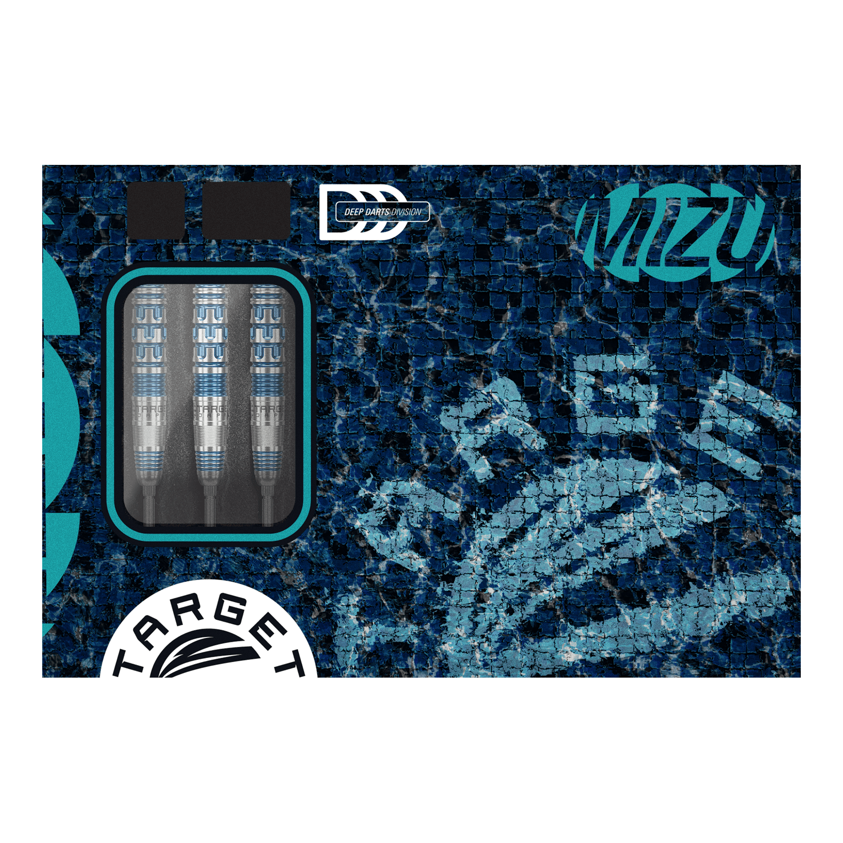 Das Bild zeigt die Target Japan Mizu Series 02 Swiss Point Steeldarts. Die Darts zeichnen sich durch ihr Design und ihre Qualität aus.