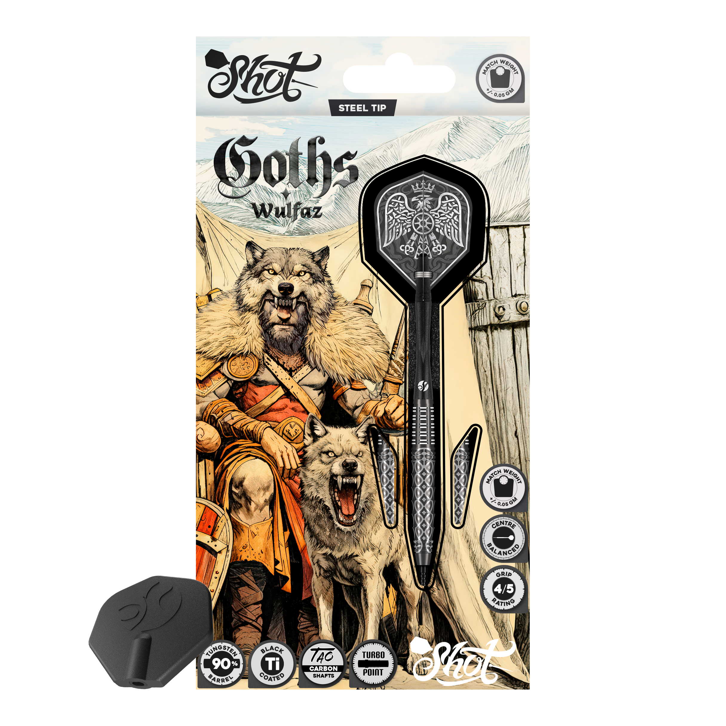 Lotki stalowe Shot Goths Wulfaz Turbo Point - 23g