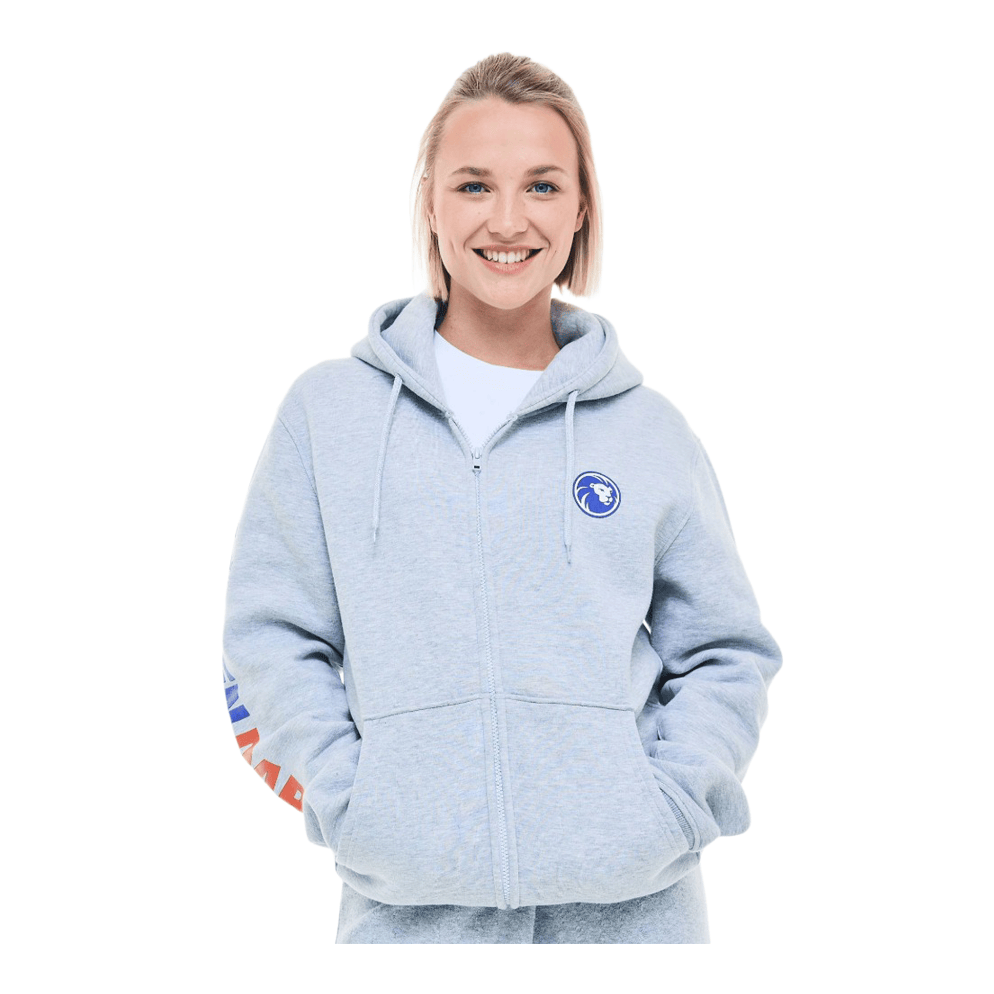Bluza z kapturem zapinana na zamek Löwen Collection Das Bild zeigt den Löwen Kollektion Zip-Hoodie. Es handelt sich um einen bequemen Hoodie mit Reißverschluss.