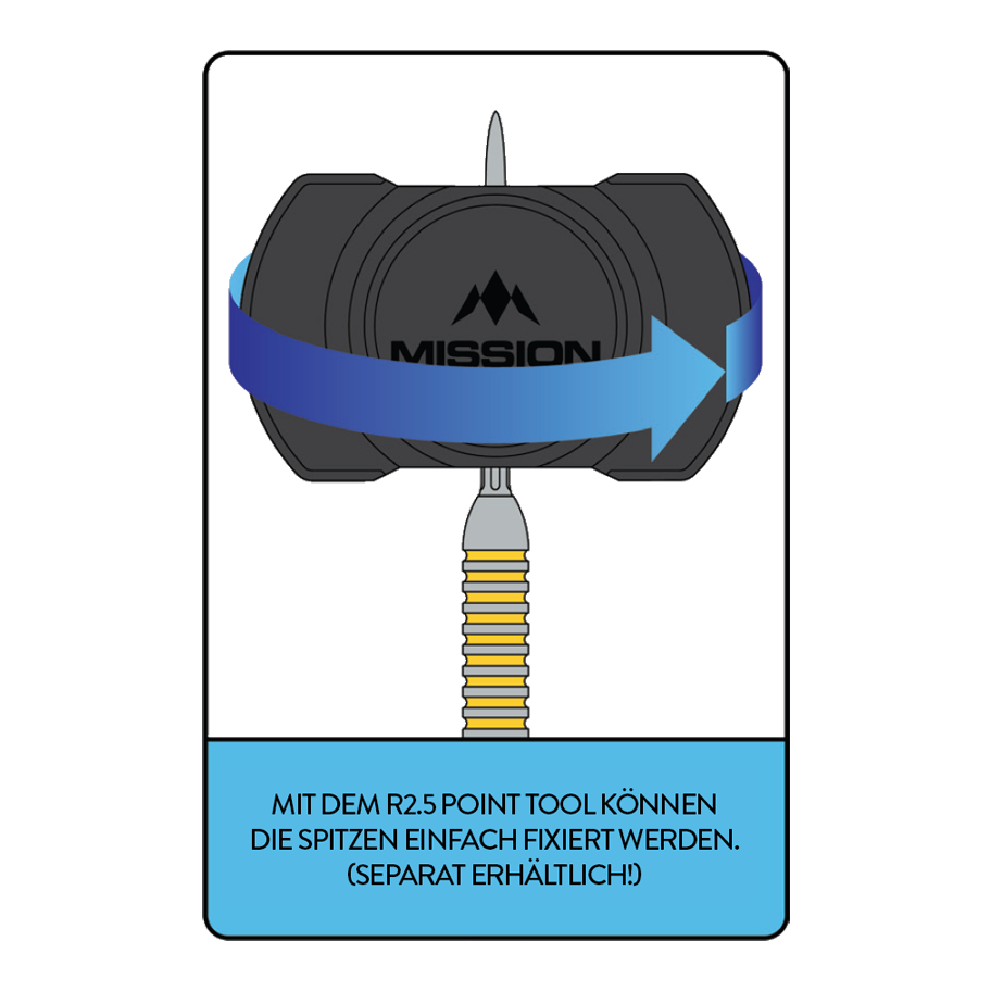 Narzędzie Rapid Point do misji R2.5 Hier ist das Mission R2.5 Rapid Point Tool abgebildet. Es unterstützt den Spieler beim Wechseln der Dartspitzen.