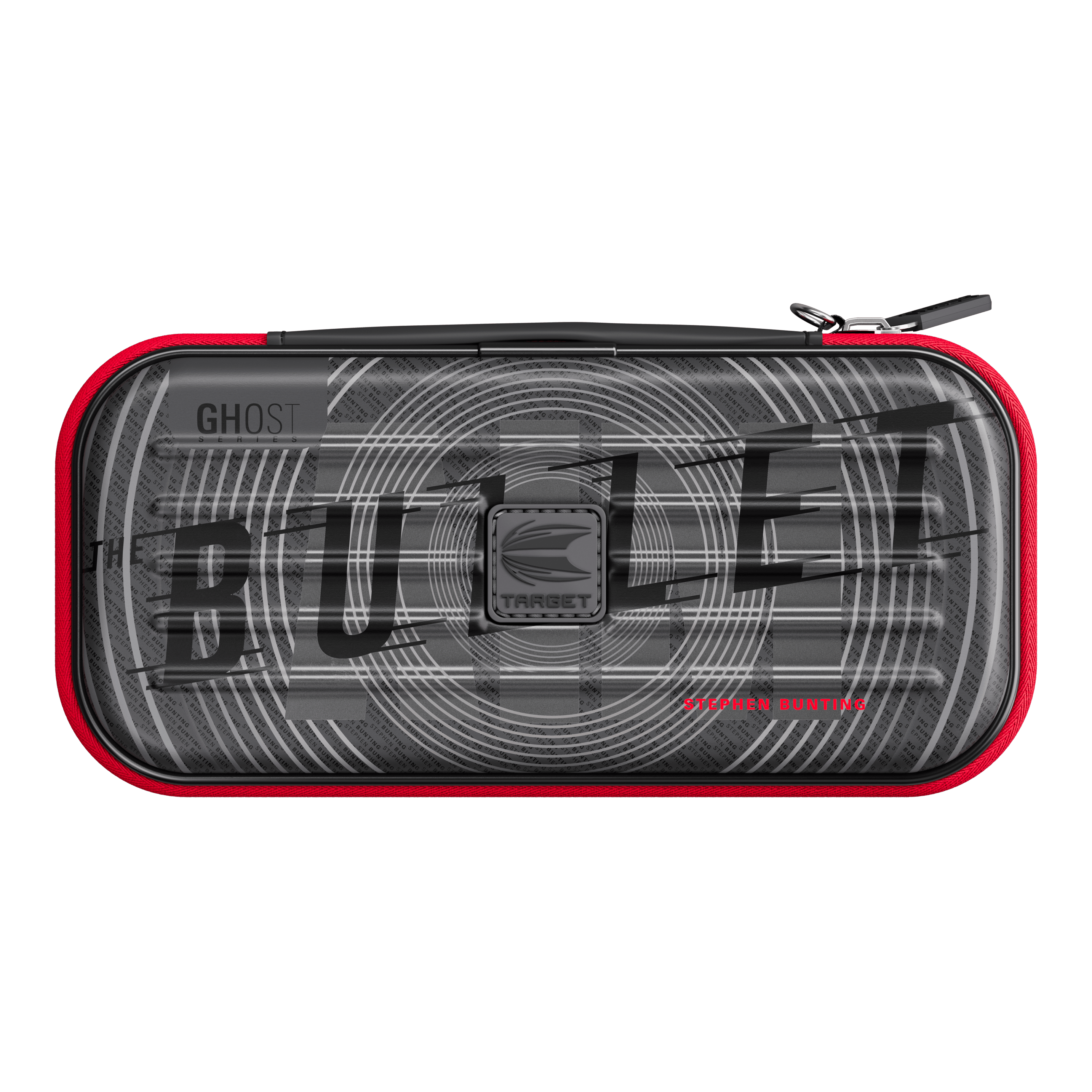 Etui na lotki Takoma Ghost Series Stephen Bunting Das Foto zeigt das Takoma Ghost Series Stephen Bunting Dartcase. Es ist ein robustes Dartcase für Darts-Zubehör.