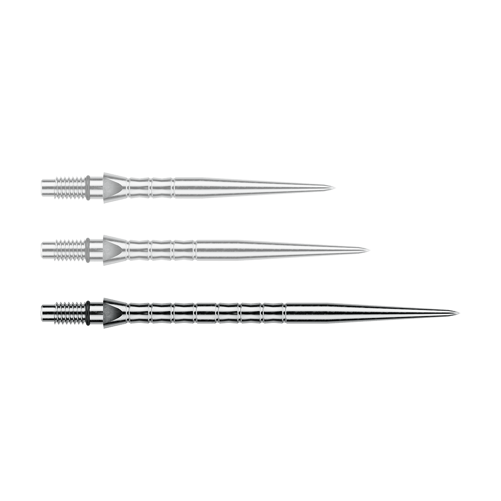Stalowe groty do lotek Winmau Switch Point Wave – efekt srebrny Ein Bild des Dateinamens Winmau_Switch_Point_Wave_Silver_Effect_Steeldartspitzen_40mm_1. Es zeigt wahrscheinlich silberne Steeldartspitzen mit Wave-Effekt, 40 mm lang.