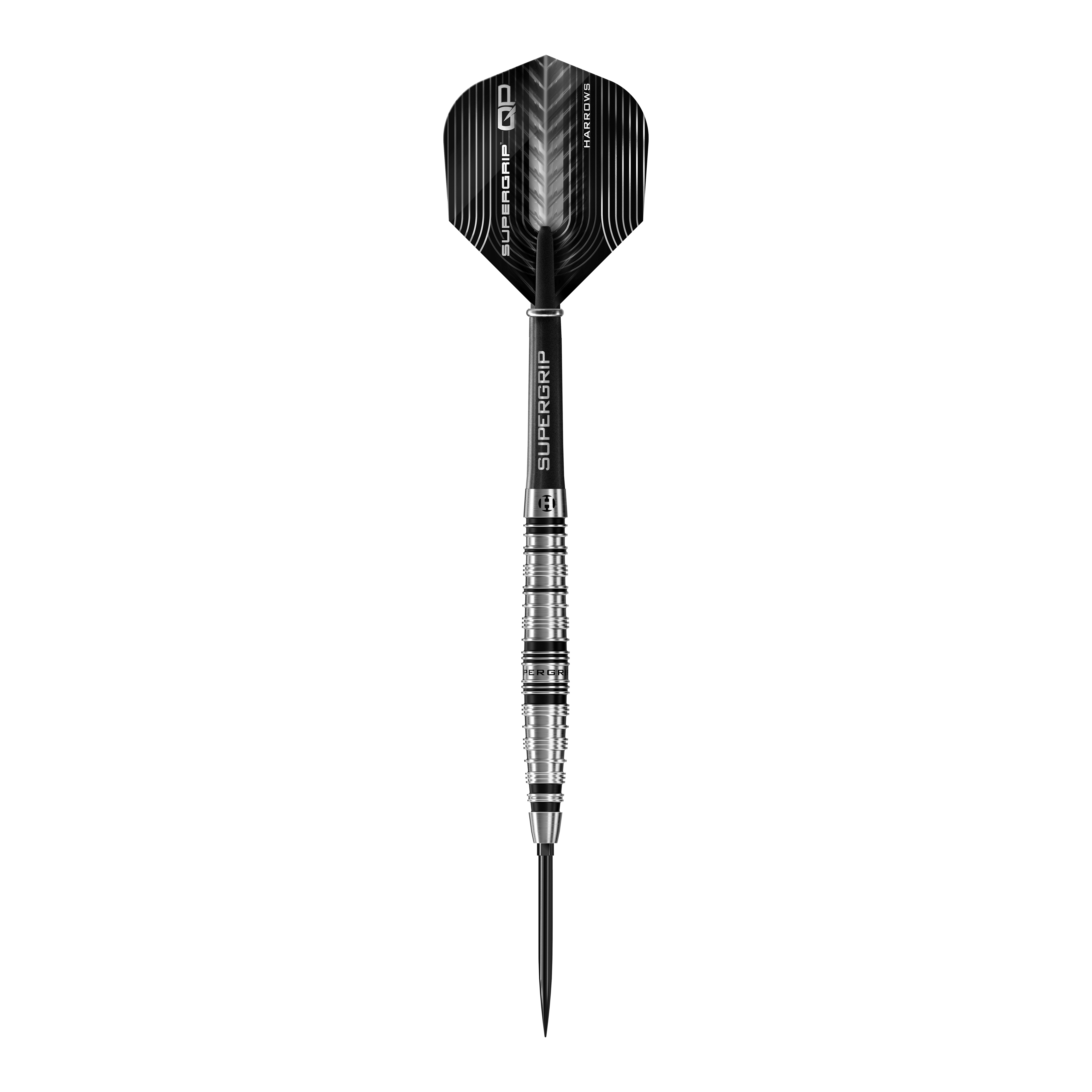 Lotki stalowe Harrows Supergrip Torpedo Quick Point Das Bild präsentiert die Harrows Supergrip Torpedo Quick Point Steeldarts. Sie sind ideal für präzise Würfe und intensiven Einsatz.