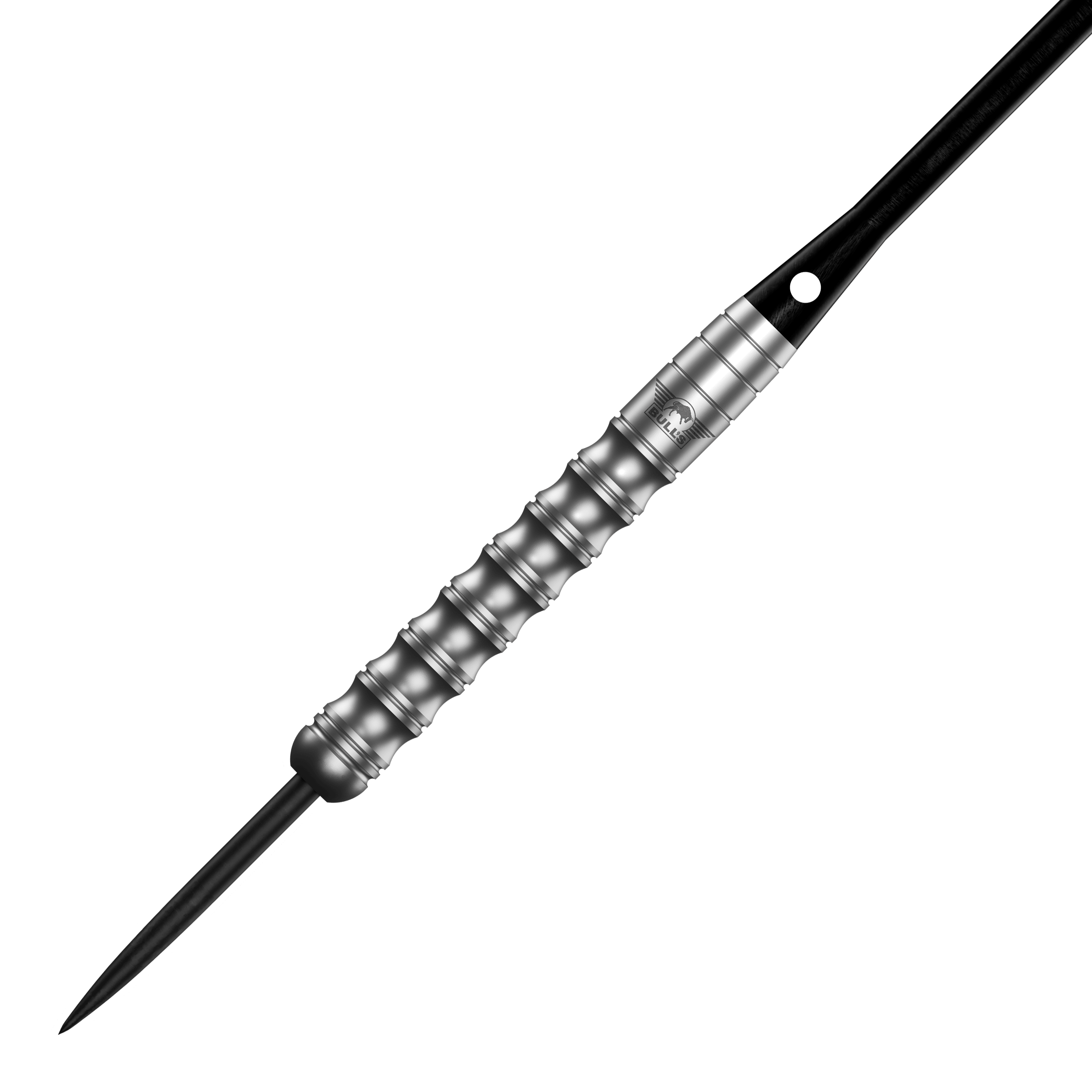 Zu sehen sind die Bulls NL Chaos Green Steeldarts mit 24g. Zwei grüne Steeldarts werden dargestellt.